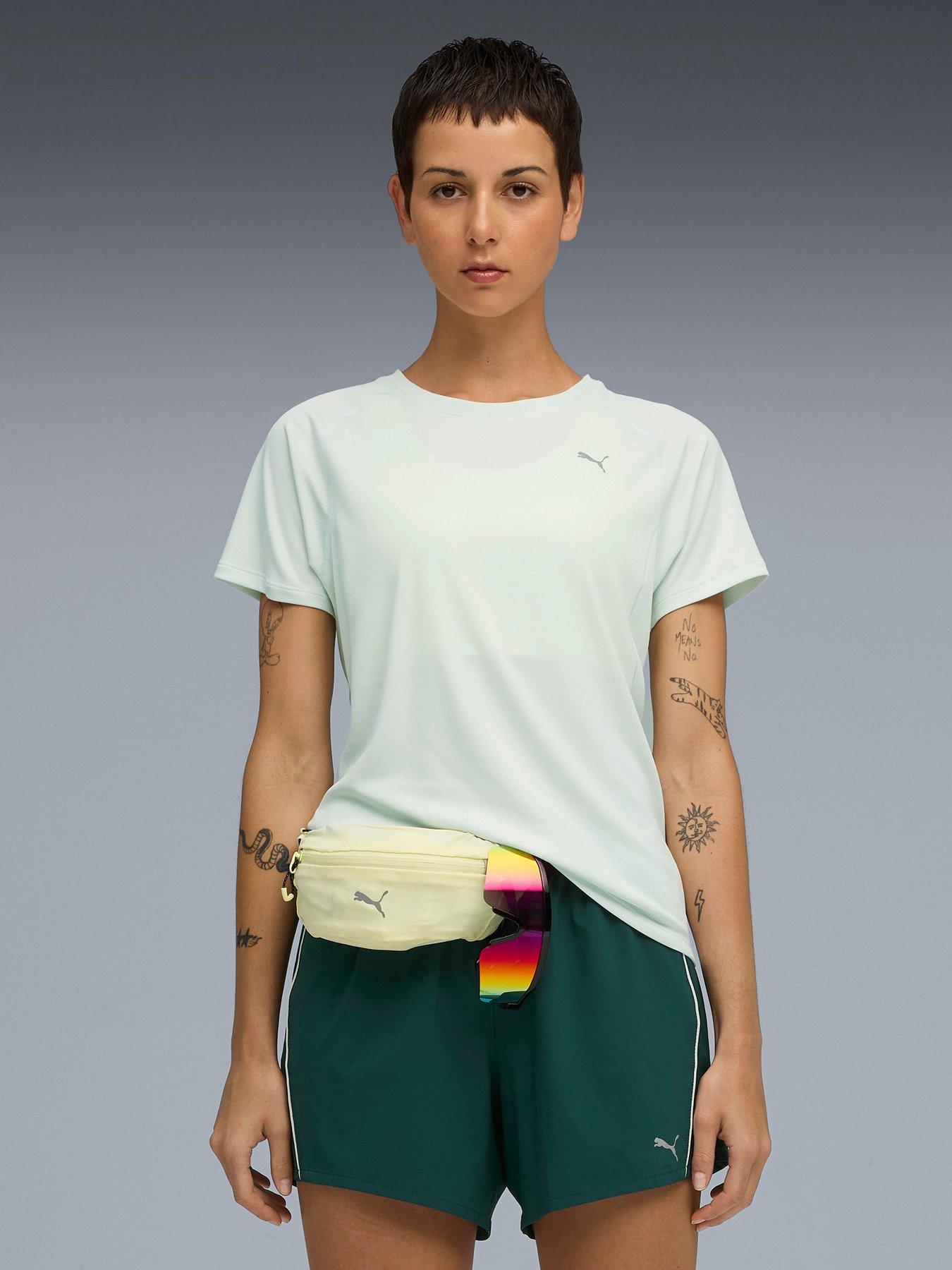 puma-womens-running-velocity-t-shirt-greenfront