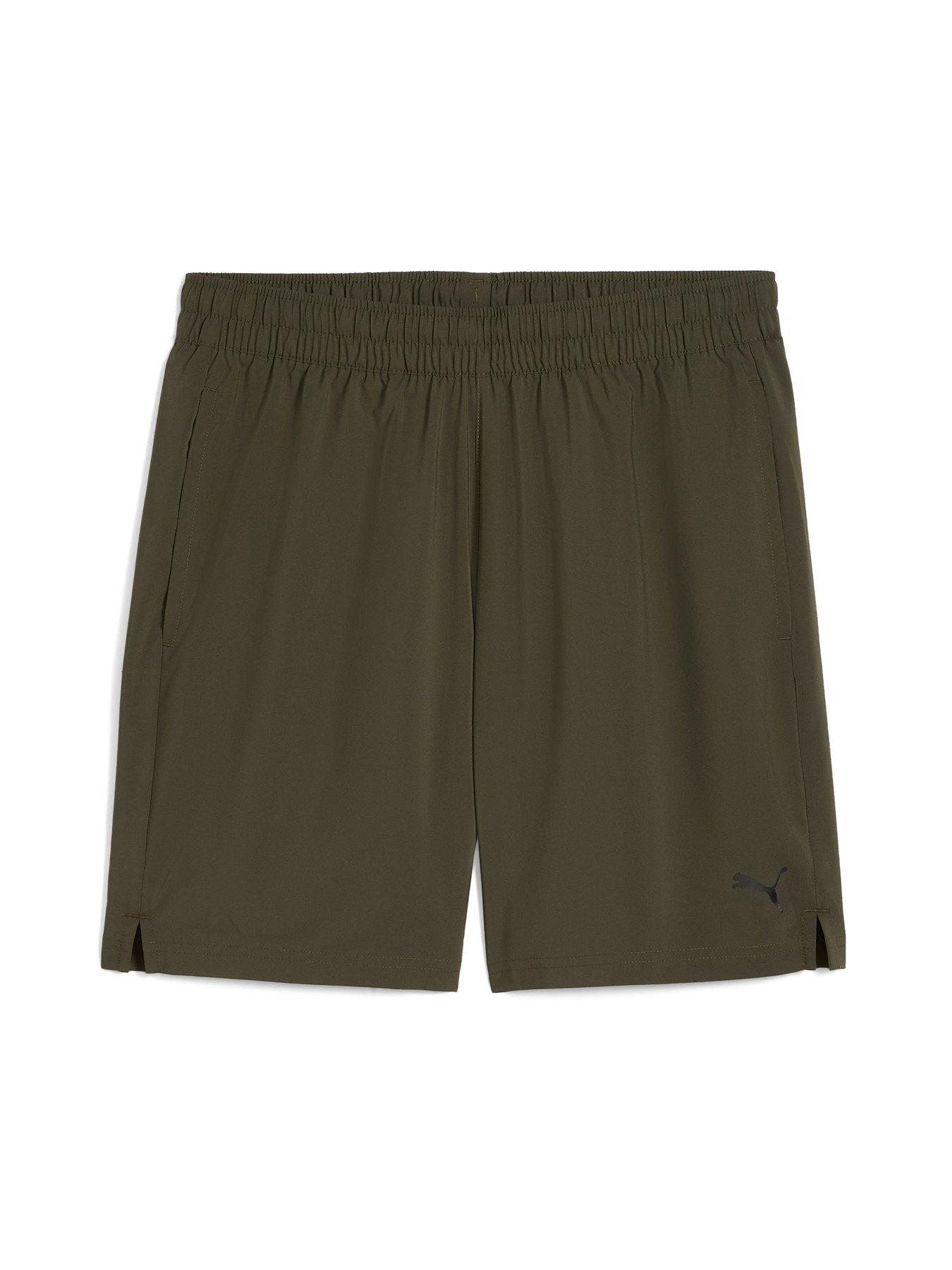 puma-mens-training-essentials-7inch-woven-shorts-greenoutfit