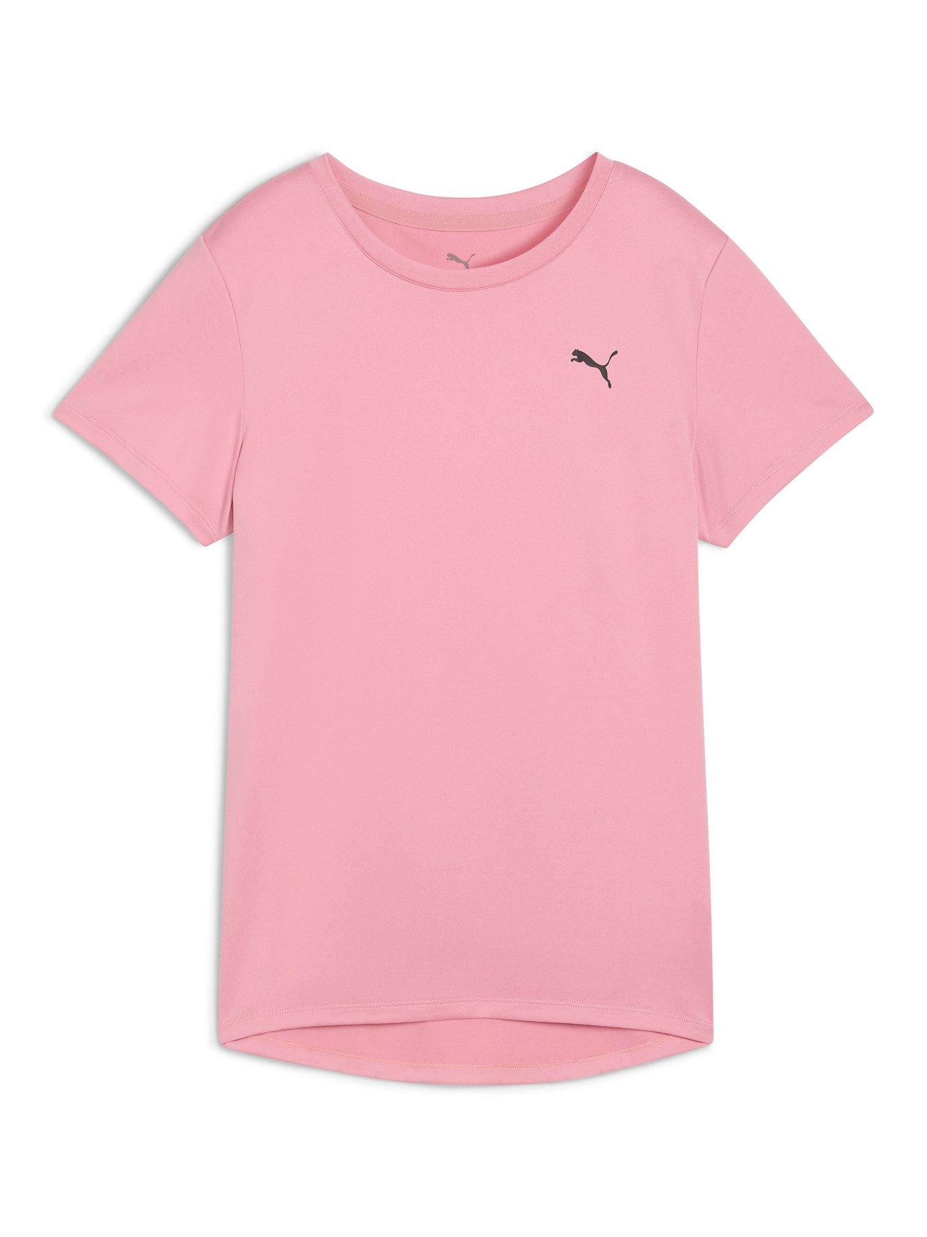 Image 1 of 2 of Puma Womens Training Essential Crew T-Shirt - Pink