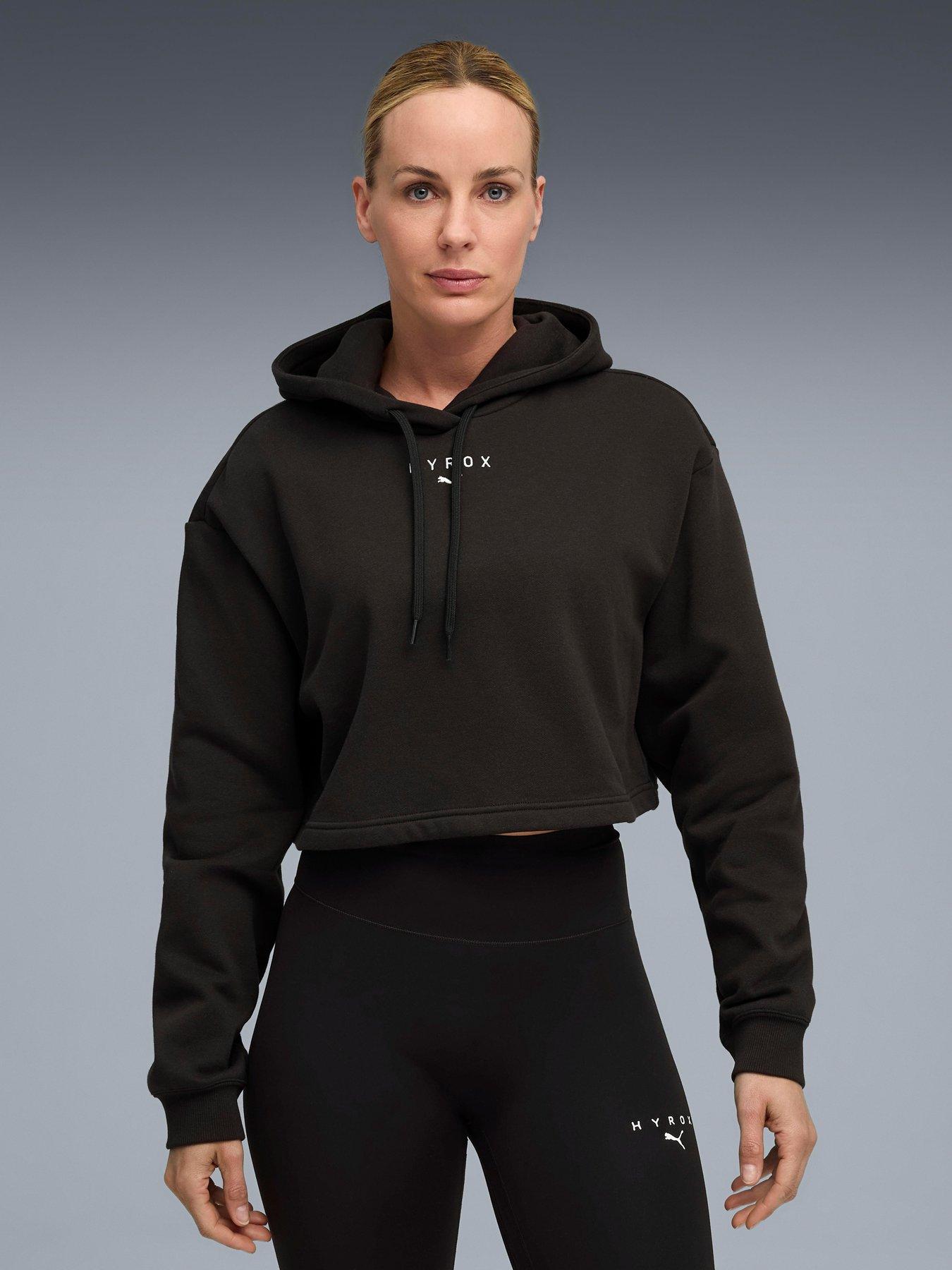 Puma Womens X Hyrox Heavyweight Hoodie - Black