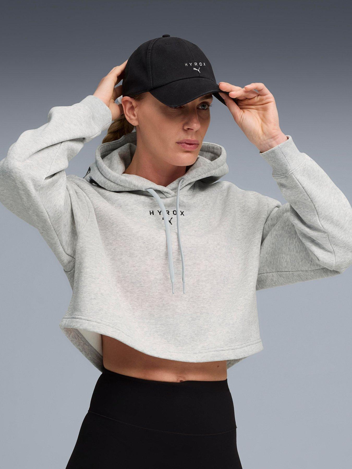 Puma Womens X Hyrox Heavyweight Hoodie - Grey
