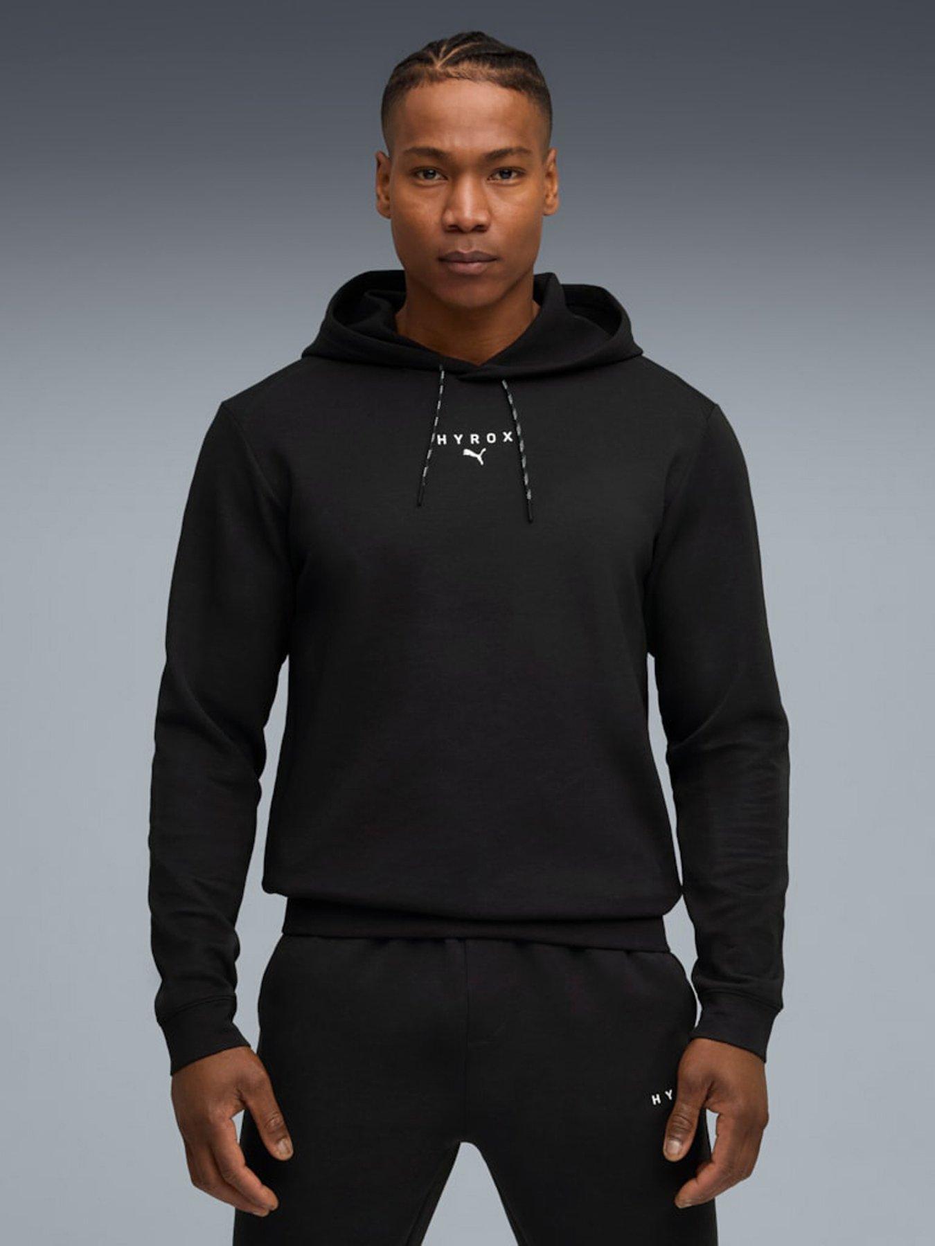 Puma Mens Puma X Hyrox Cloudspun Hoodie - Black