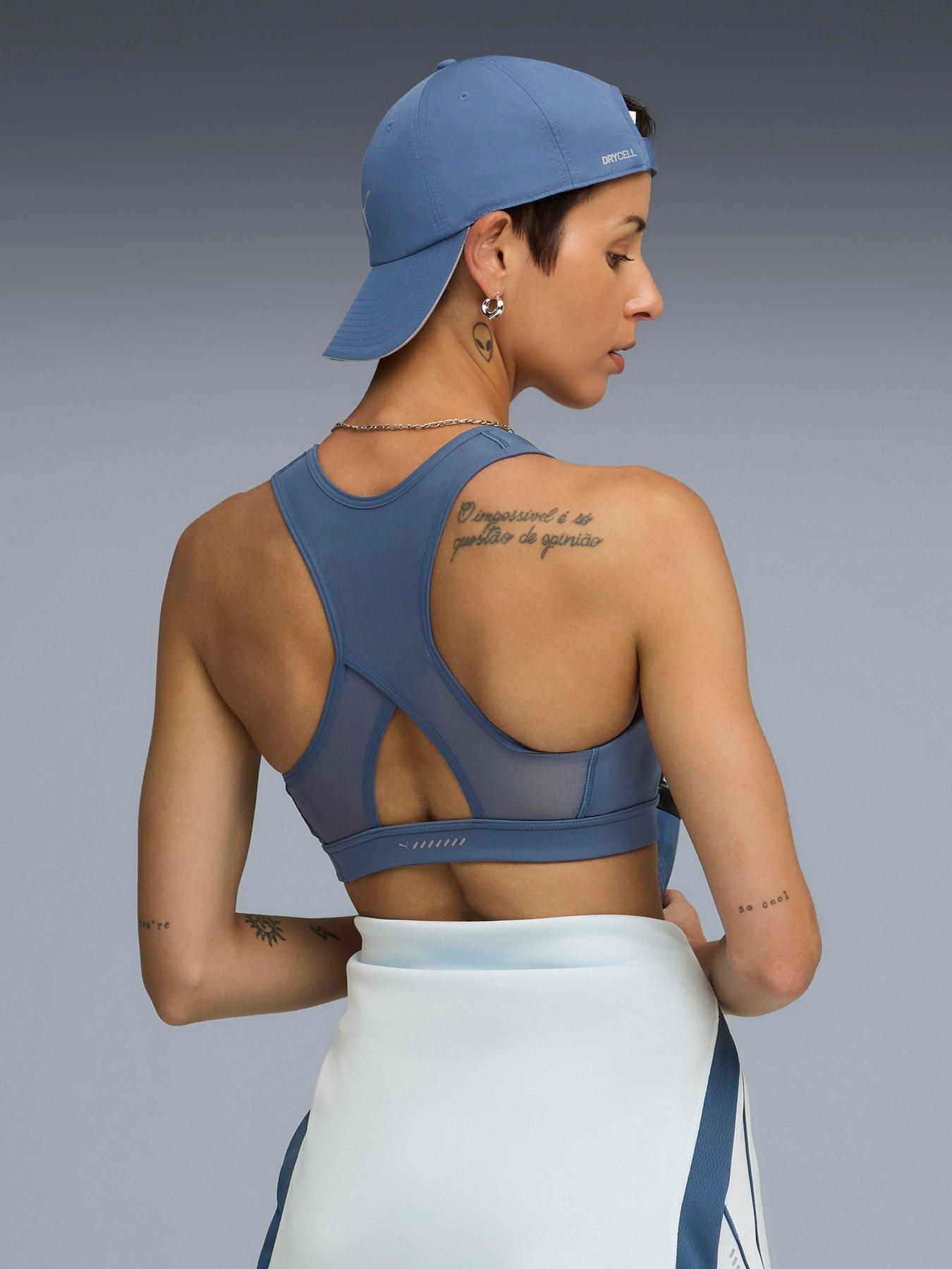 Image 2 of 5 of Puma Womens Running 4Keeps Run Bra - Blue