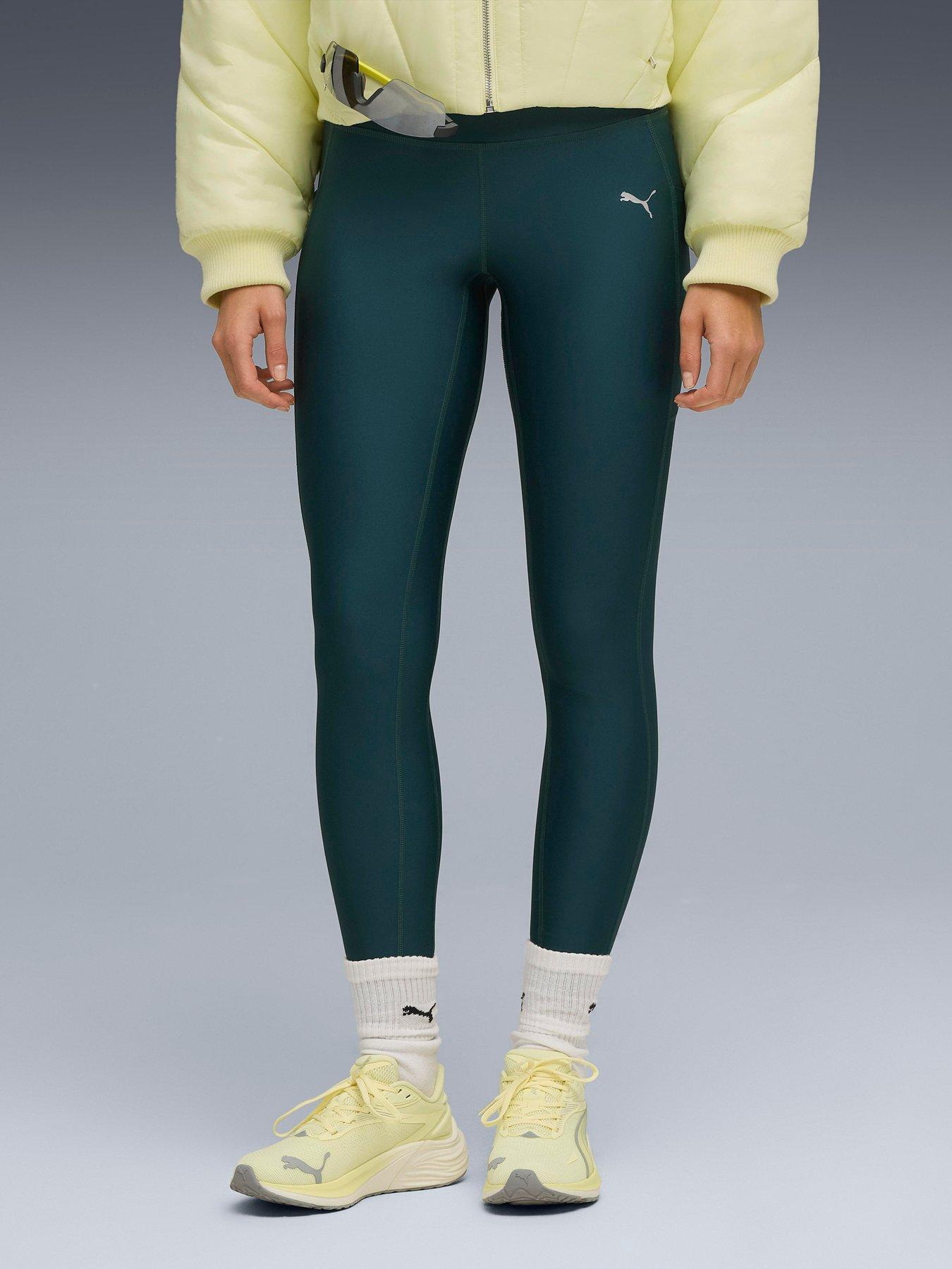 Puma Womens Running Velocity Full Length Tights - Green