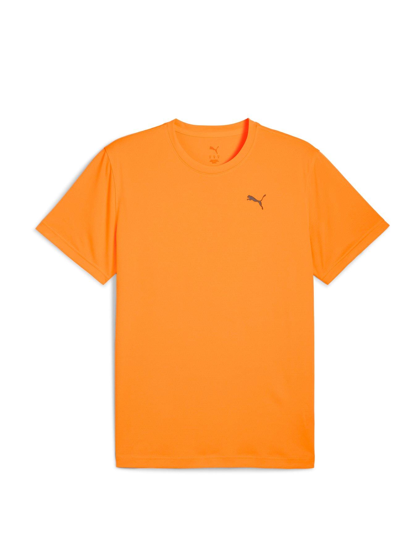 Image 1 of 2 of Puma Mens Running Graphics Running Faster T-shirt - Orange
