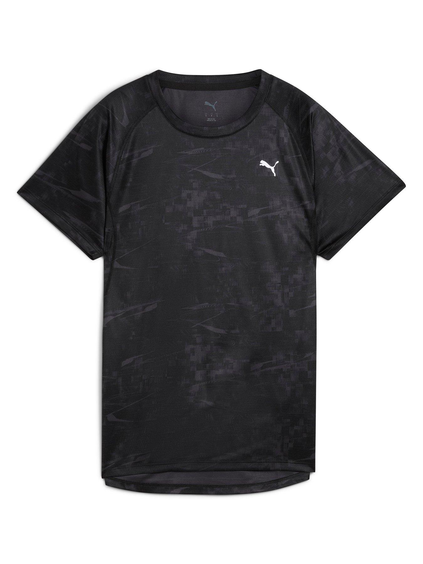 Image 4 of 5 of Puma Womens Running Velocity Printed T-Shirt - Black