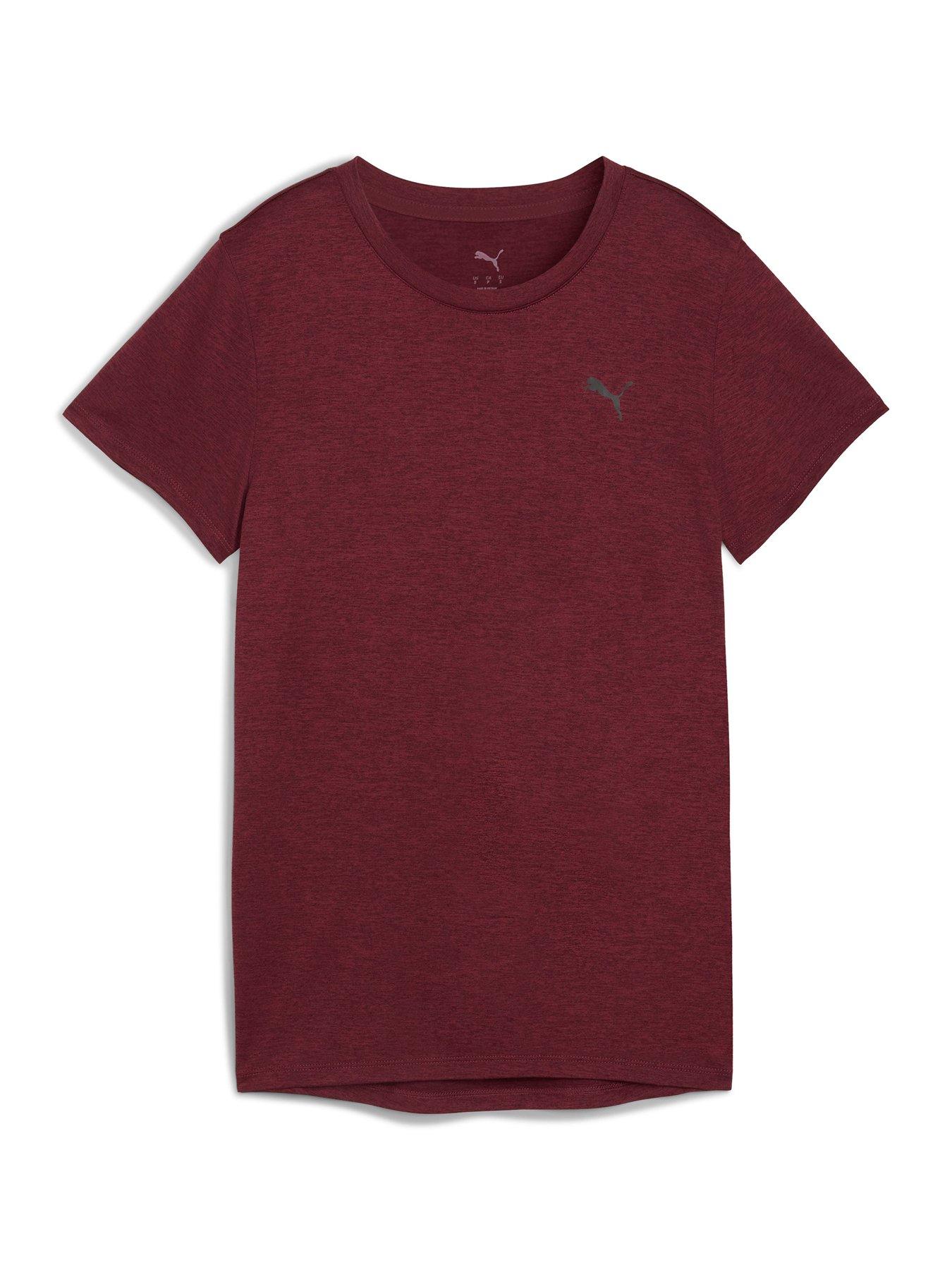 Image 4 of 5 of Puma Womens Training Essential Heather Tee - Burgundy