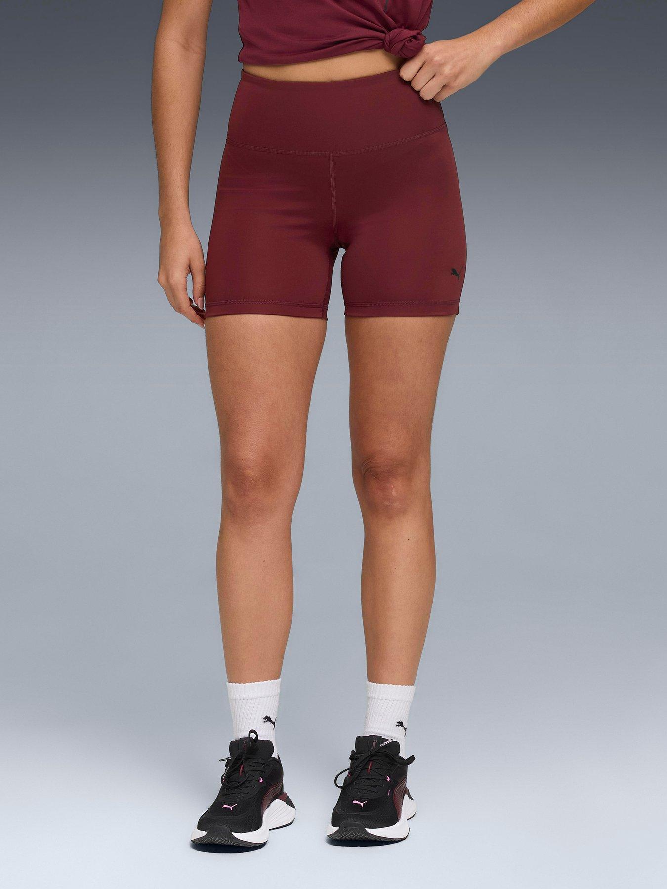 puma-womens-training-essential-hight-waist-5nch-short-tights-burgundy