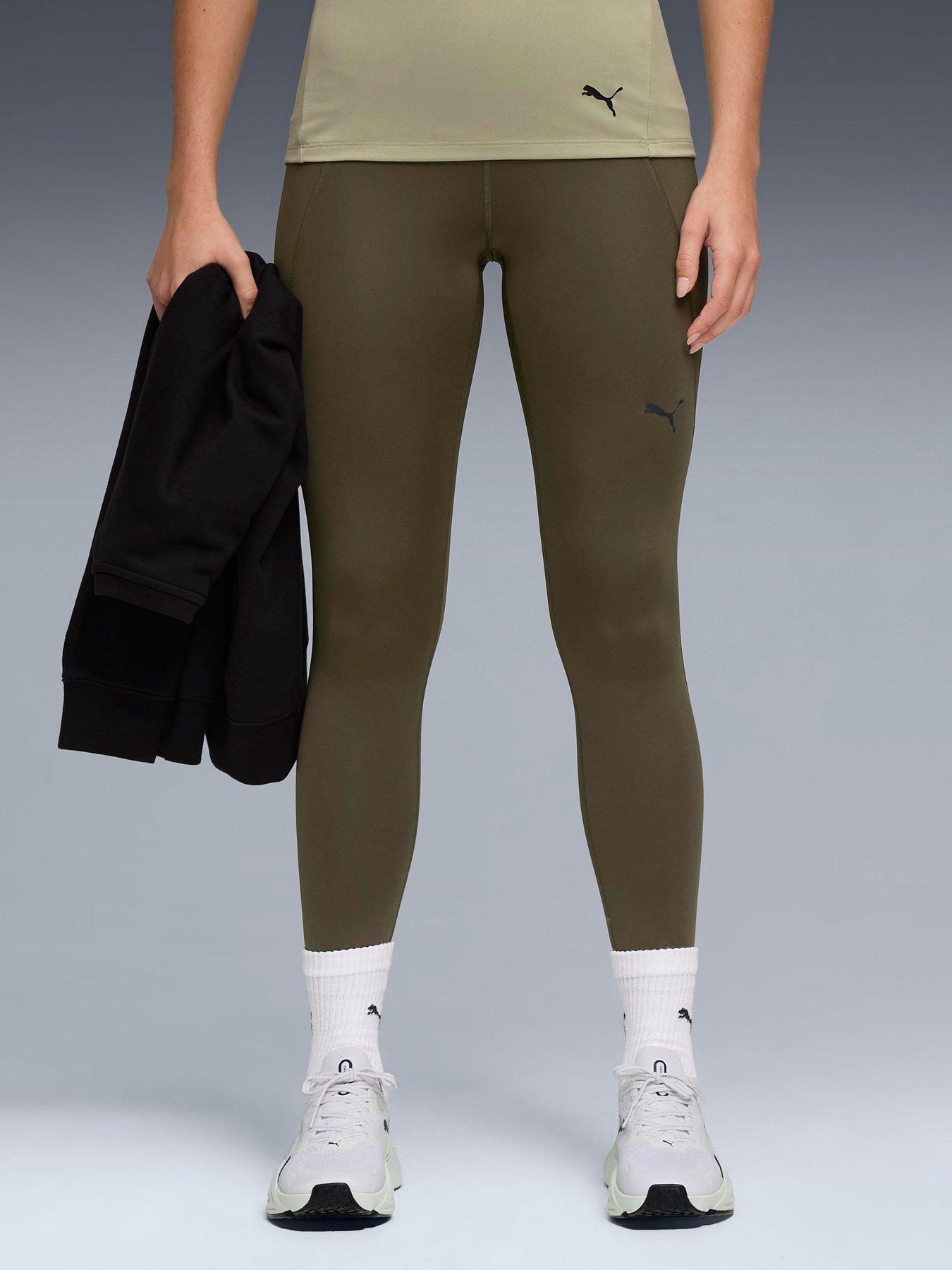 Puma Womens Training Essential High Waist 7/8 Tights - Green