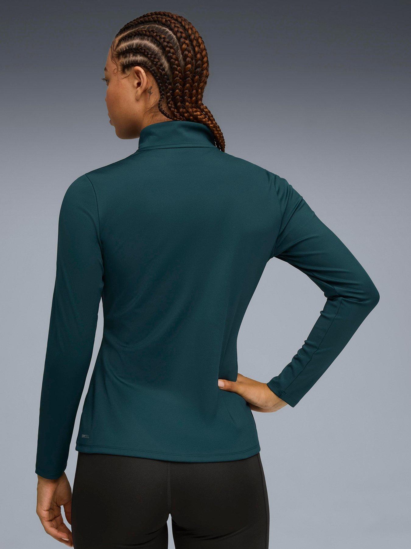Image 2 of 6 of Puma Womens Training Strong Full Zip Jacket - Green