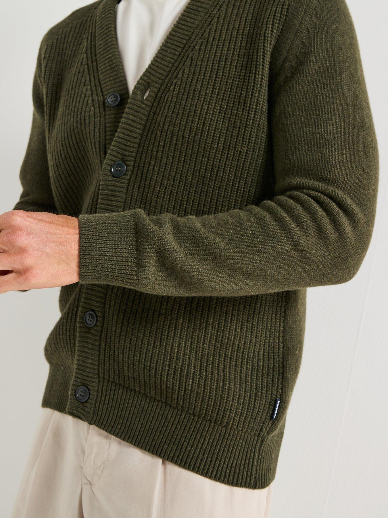 barbour-mainland-knitted-cardigan-khakioutfit
