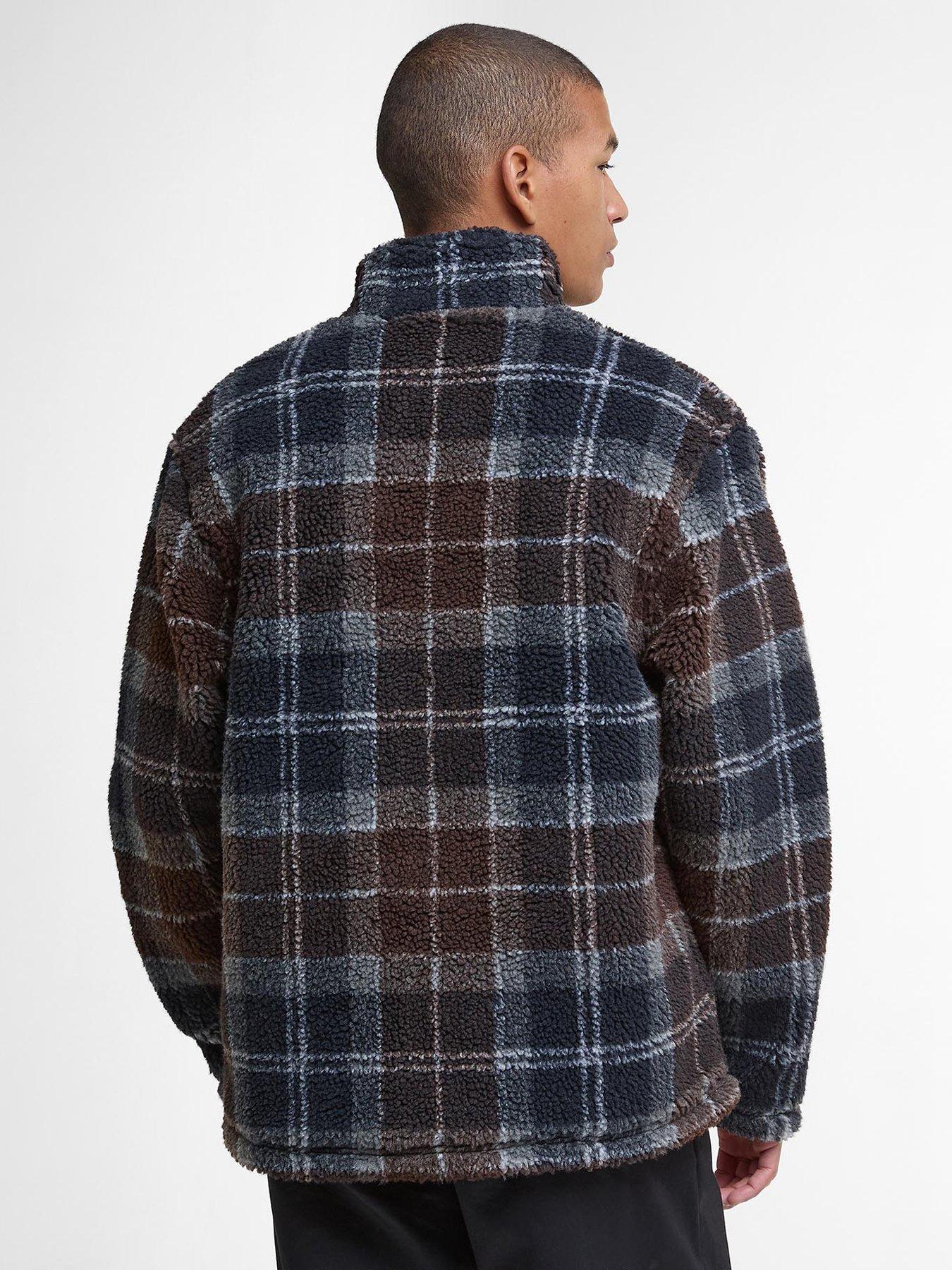 barbour-tartan-borg-fleece-zip-through-jacket-navy-multistillFront