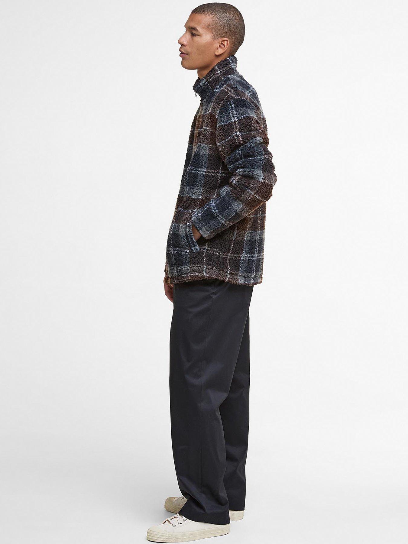 barbour-tartan-borg-fleece-zip-through-jacket-navy-multiback