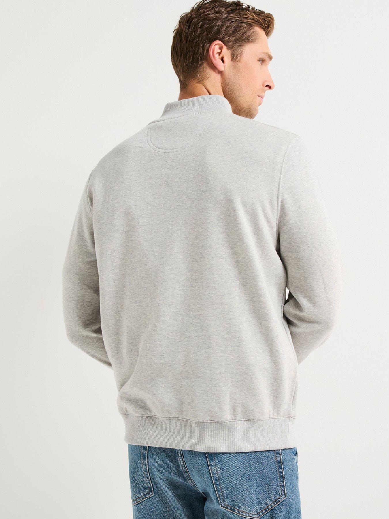 Image 2 of 6 of Barbour Beckhill 1/2 Zip Sweat Top- Grey