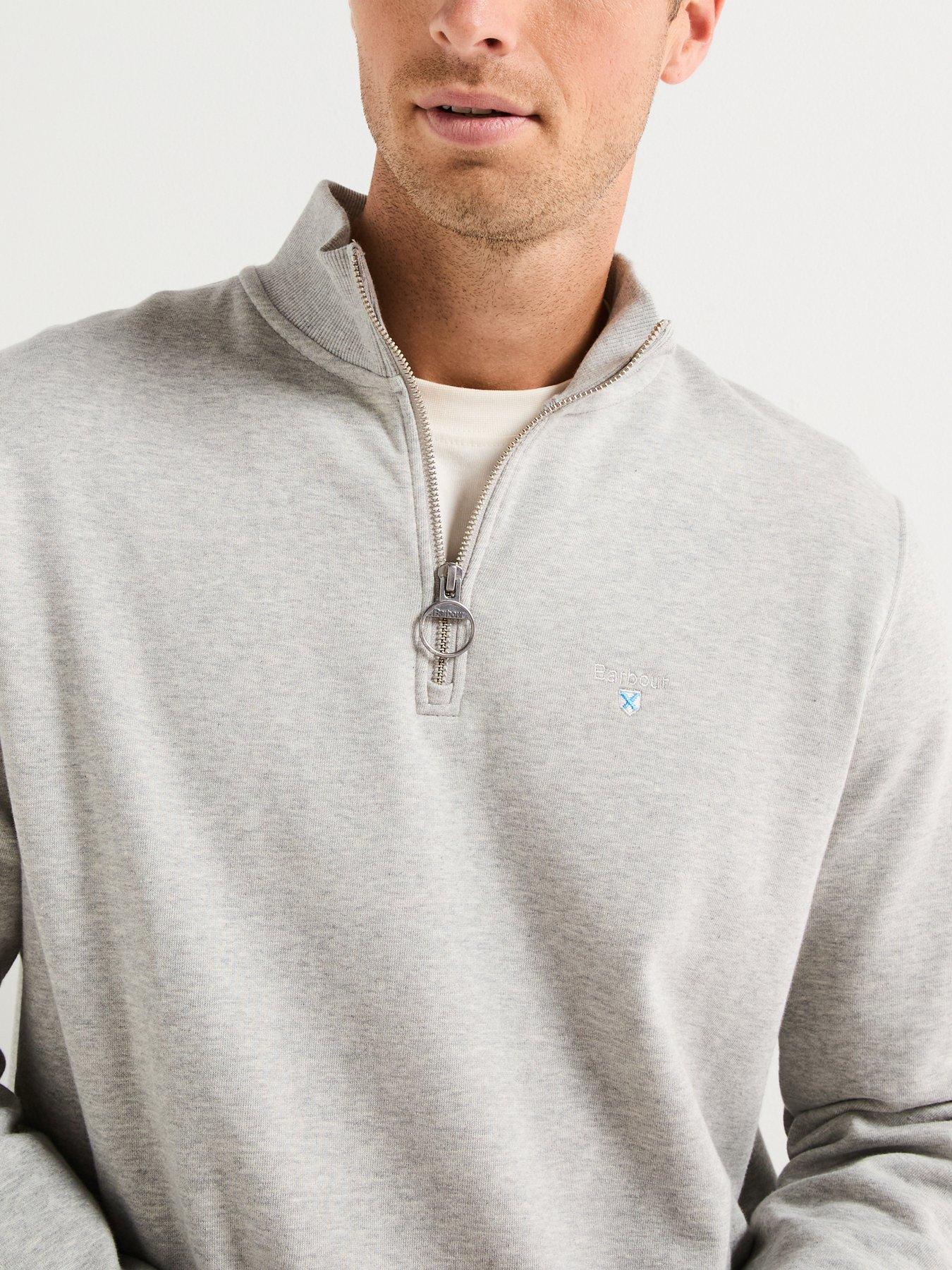 Image 4 of 6 of Barbour Beckhill 1/2 Zip Sweat Top- Grey