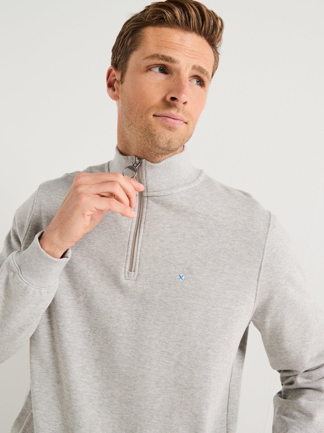 Image 5 of 6 of Barbour Beckhill 1/2 Zip Sweat Top- Grey