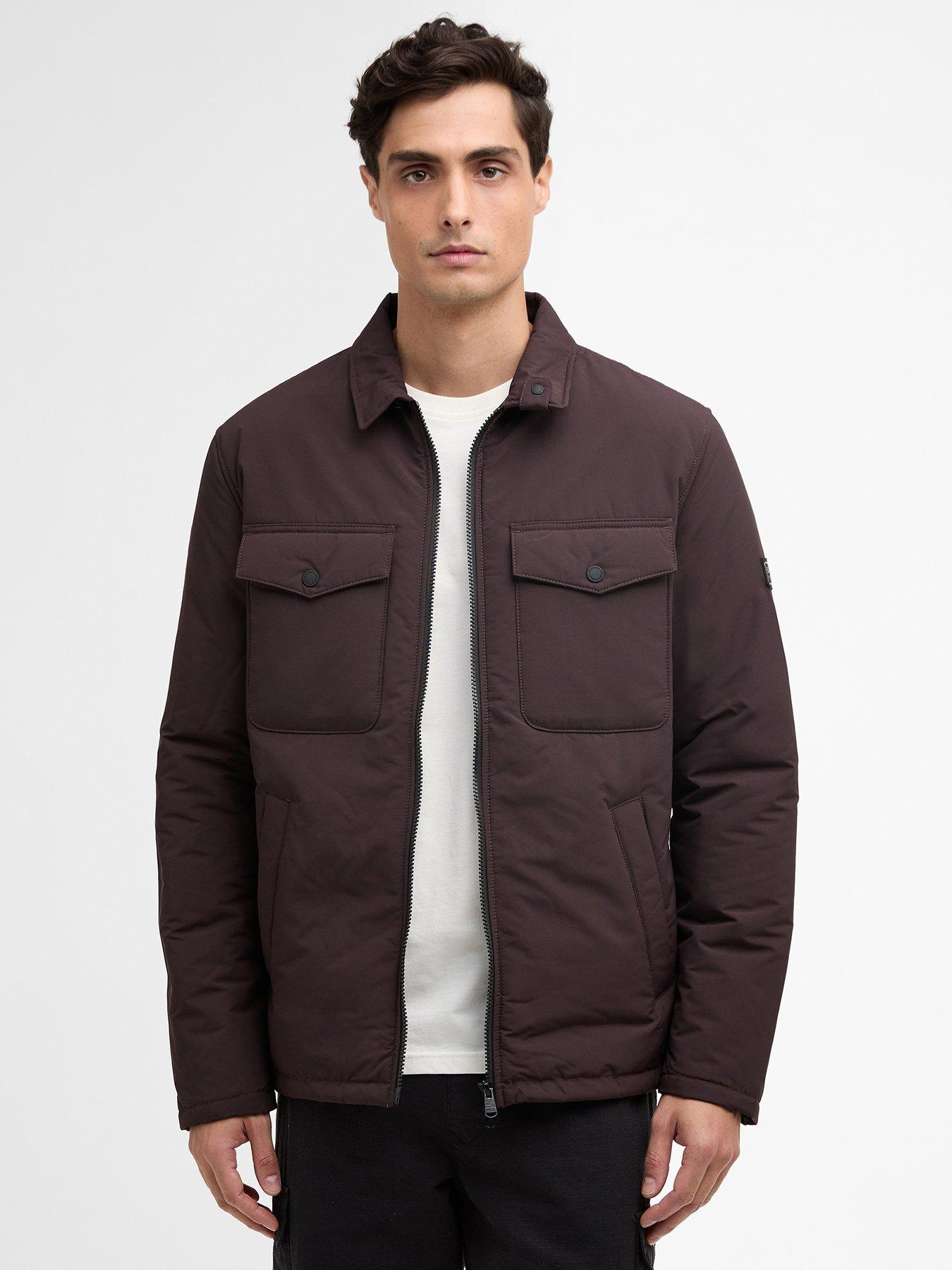 Barbour International Distill Wadded Jacket- Dark Red
