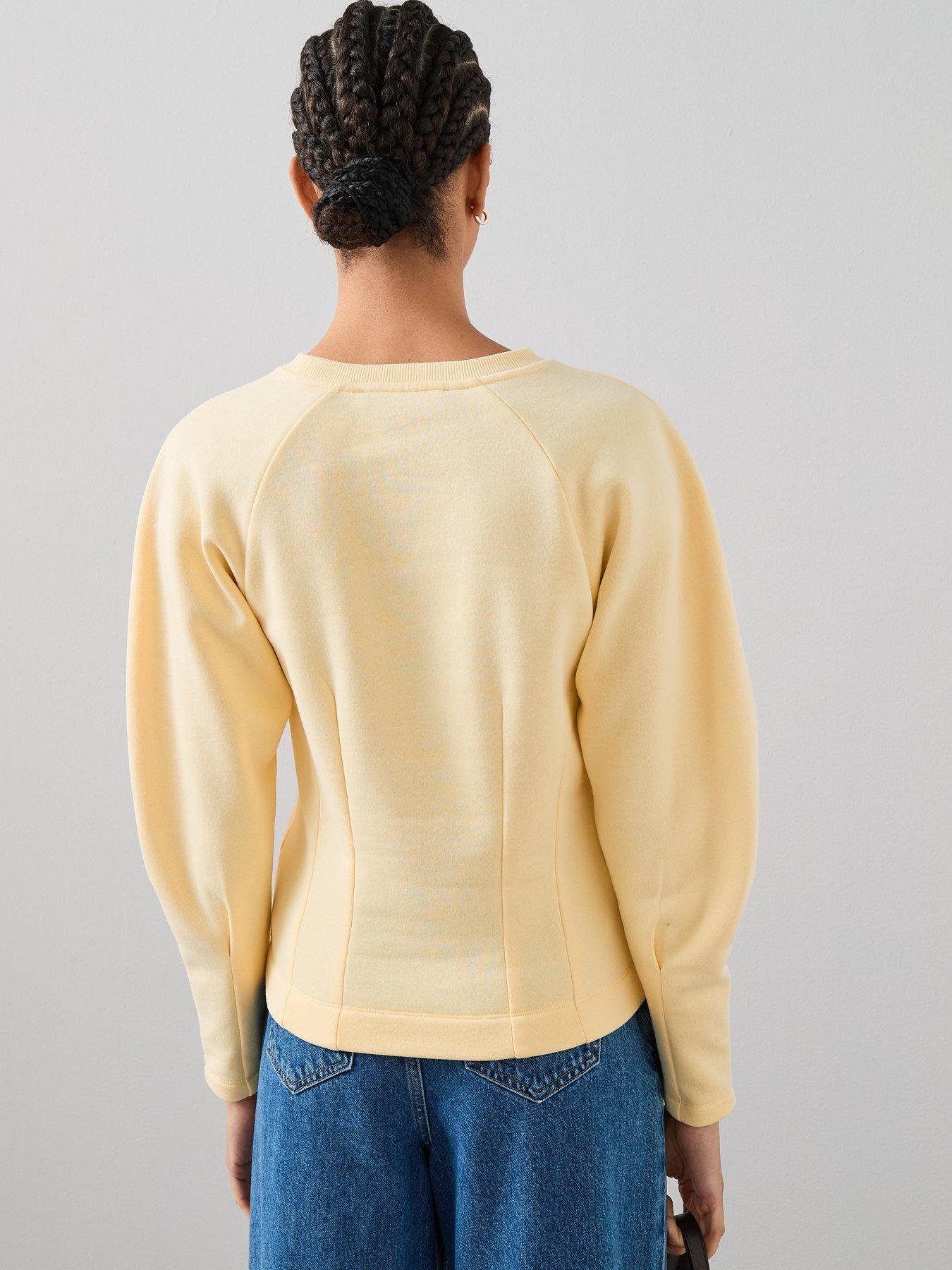 the-very-collection-seam-detail-sweatshirt-yellowstillFront