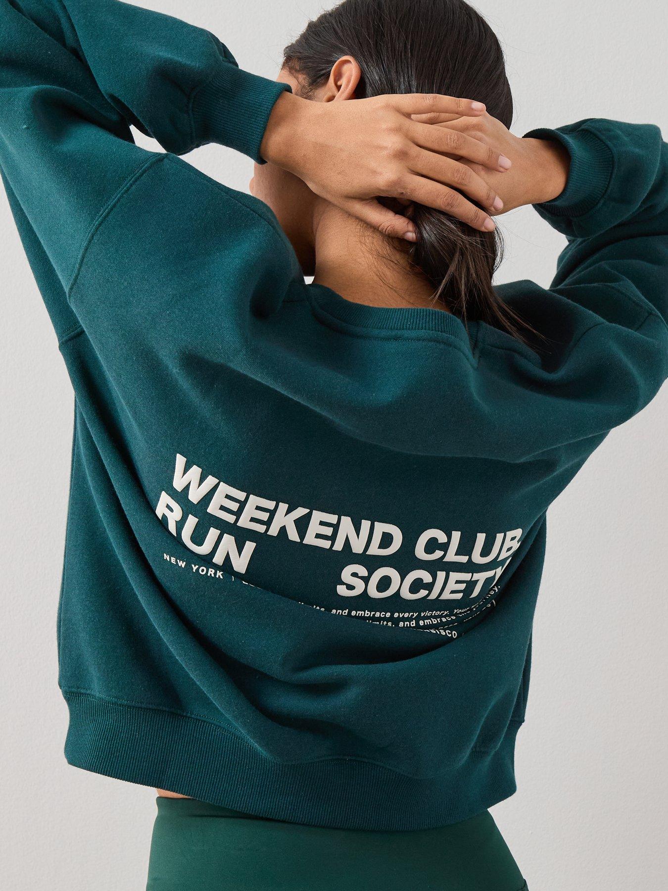 the-very-collection-crew-neck-slogan-sweatshirt-greenbr-nbspdetail