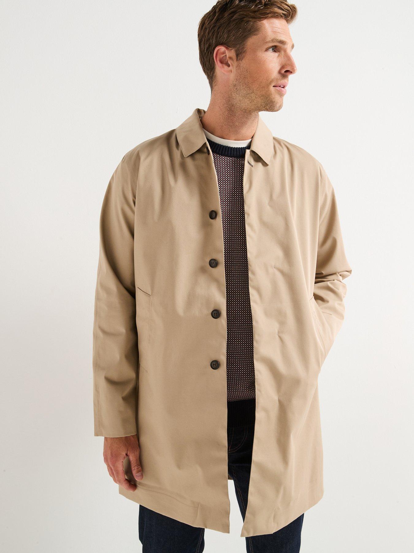 Image 1 of 6 of Barbour Barbour Lorden Waterproof Macintosh Mac Jacket- Beige