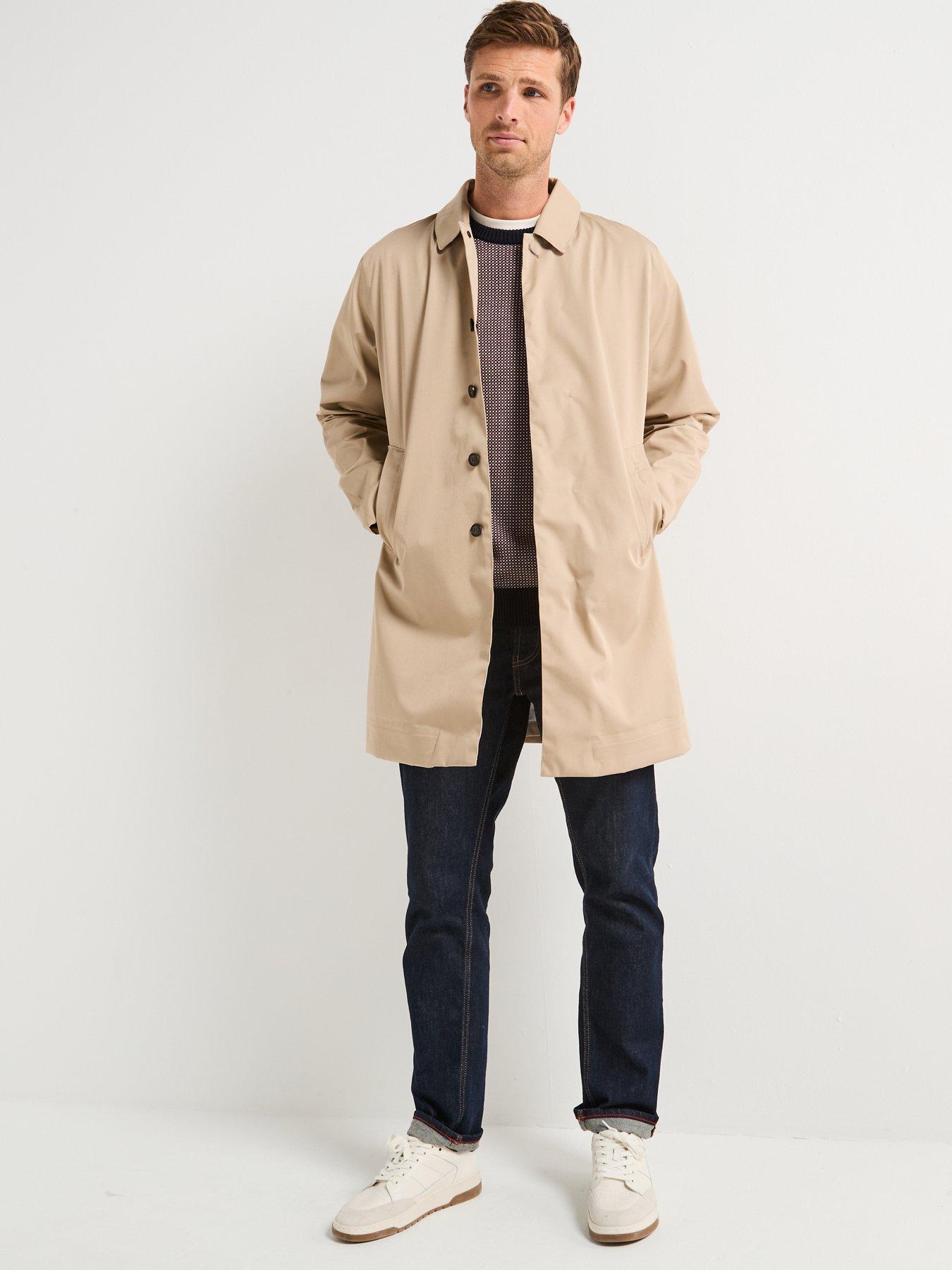 Image 3 of 6 of Barbour Barbour Lorden Waterproof Macintosh Mac Jacket- Beige