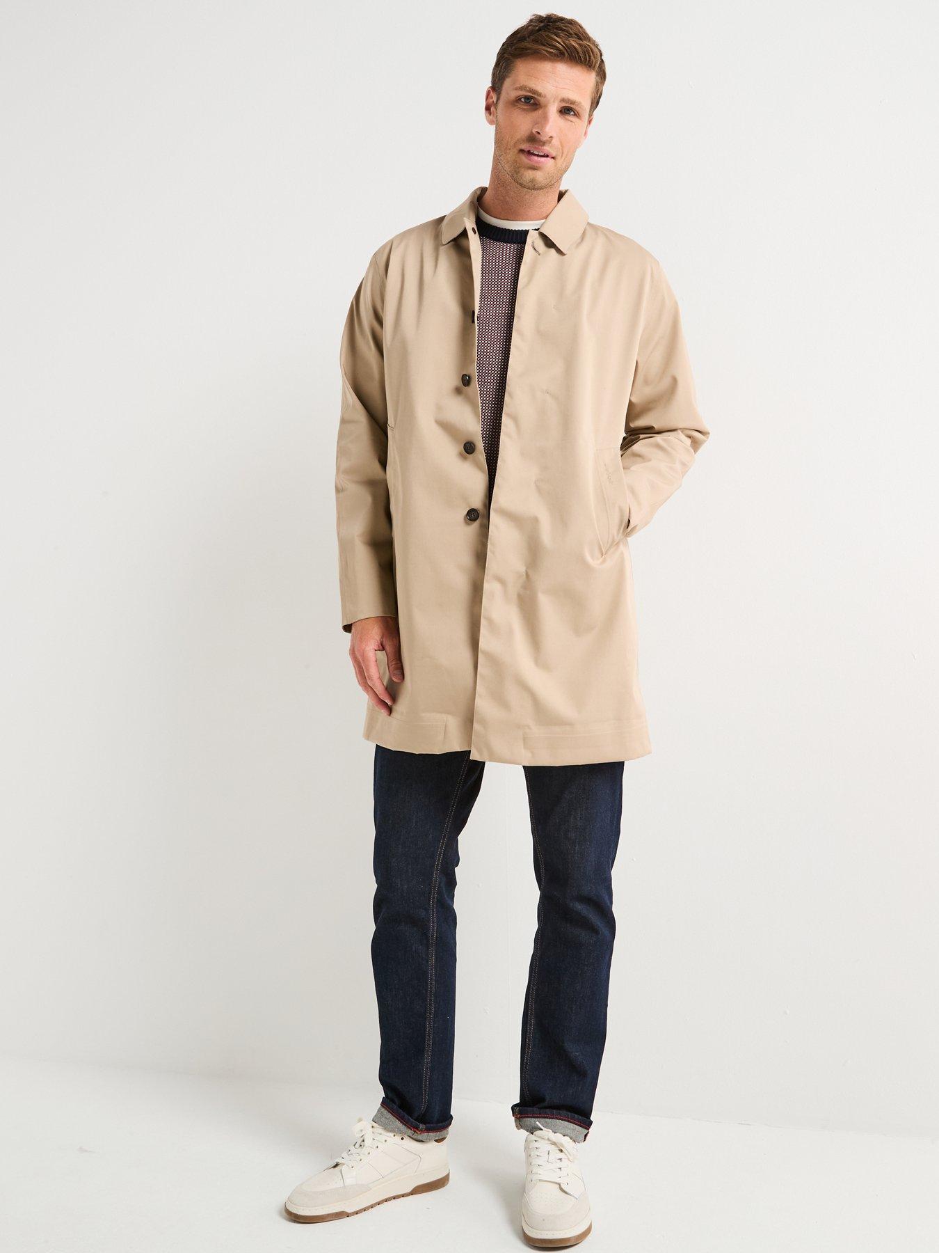 Image 5 of 6 of Barbour Barbour Lorden Waterproof Macintosh Mac Jacket- Beige