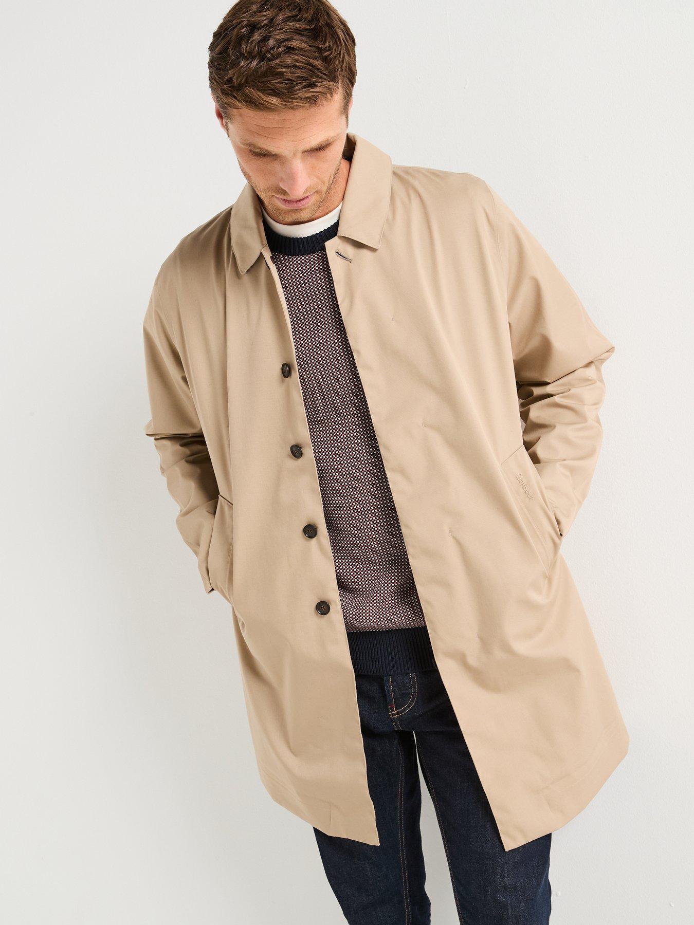 Image 6 of 6 of Barbour Barbour Lorden Waterproof Macintosh Mac Jacket- Beige