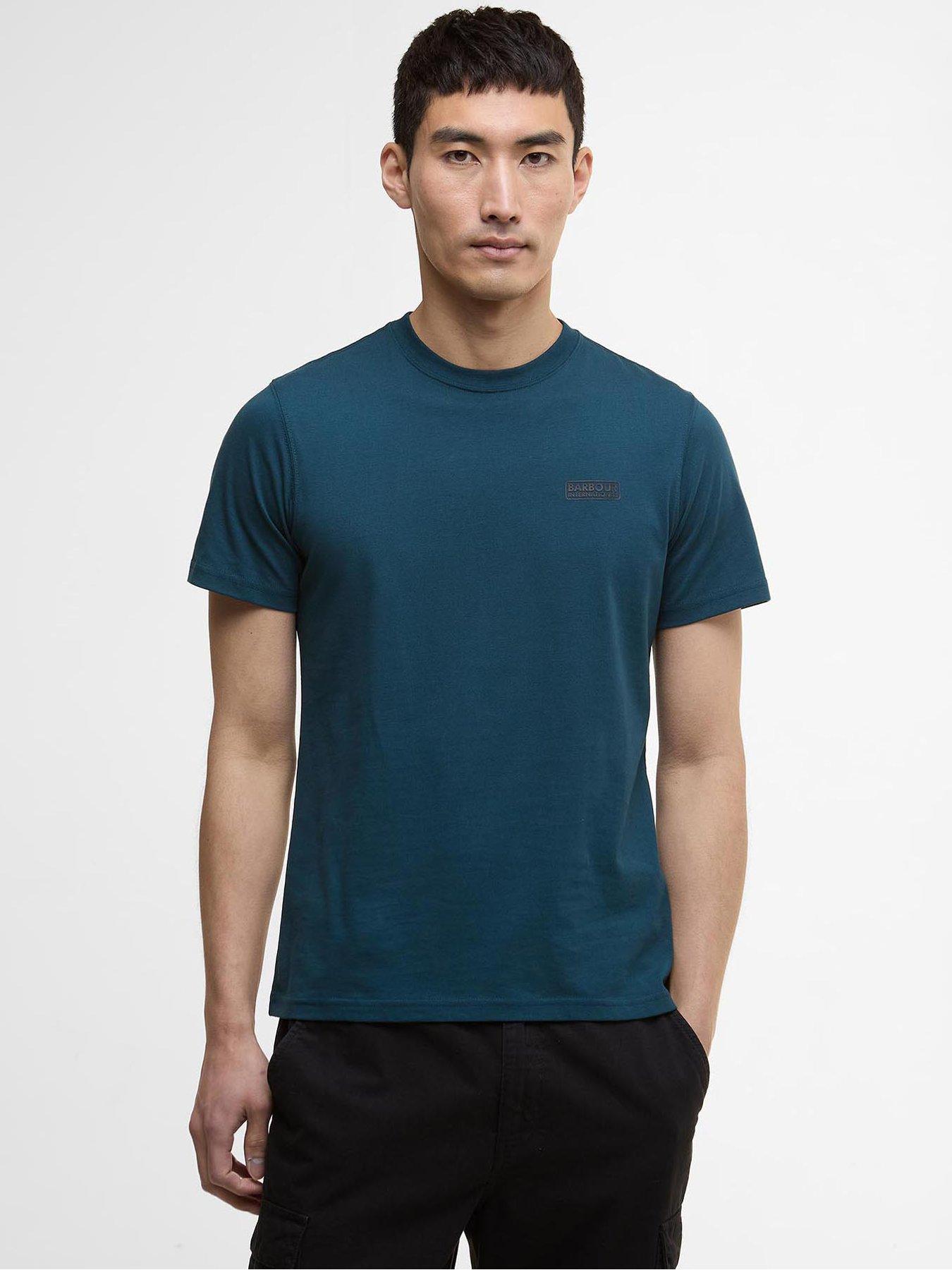 Barbour International Small Logo Short Sleeve T-Shirt- Dark Green