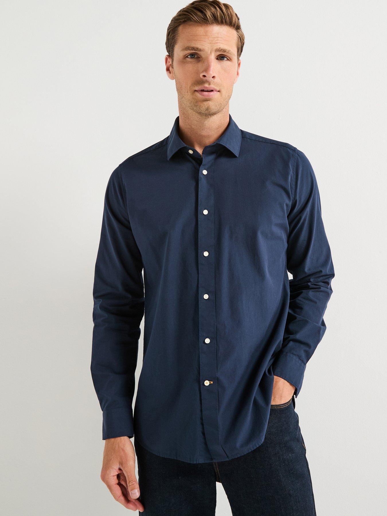 barbour-throckley-pin-point-oxford-tailored-fit-shirt--navy