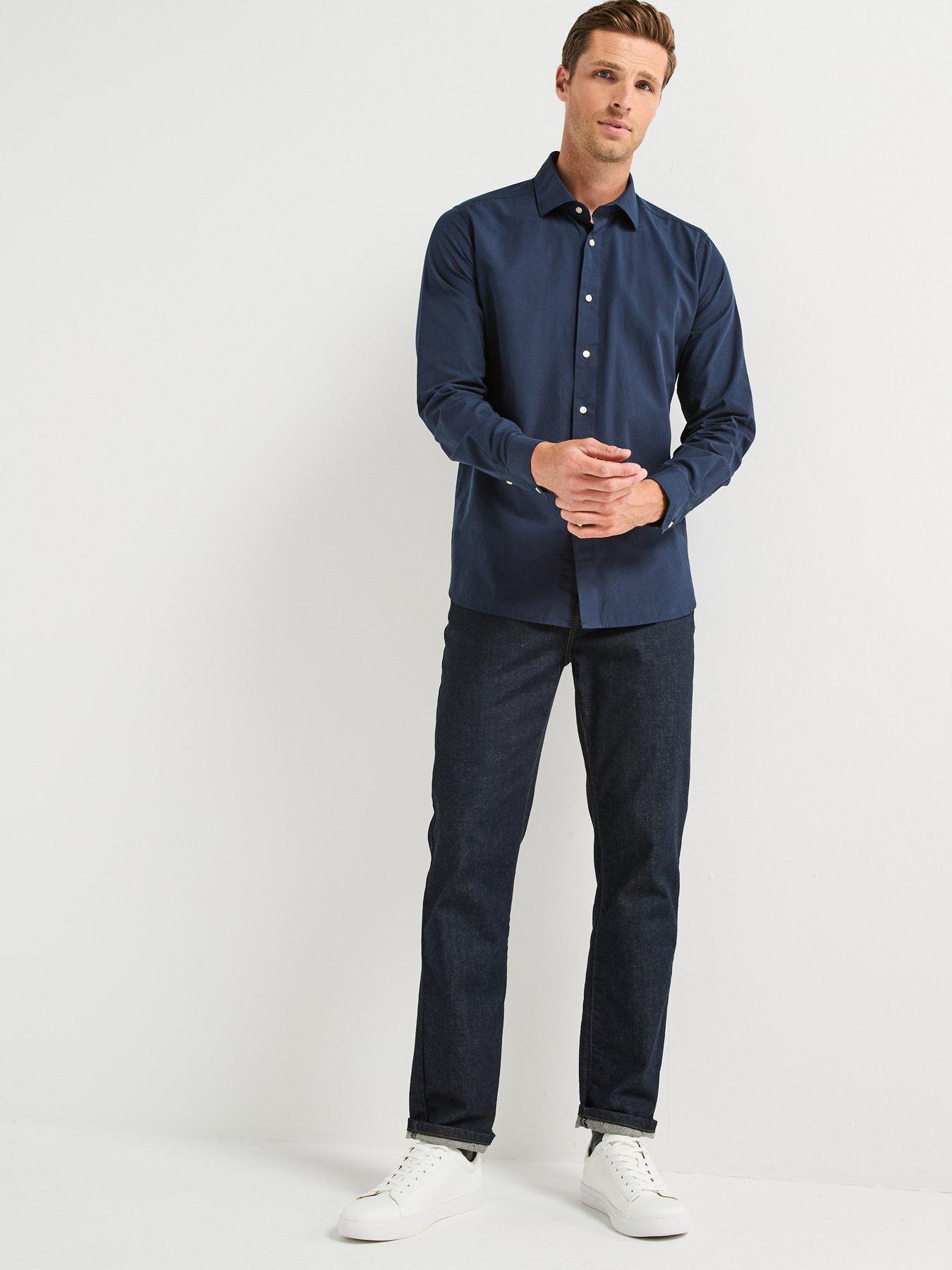 barbour-throckley-pin-point-oxford-tailored-fit-shirt--navyback