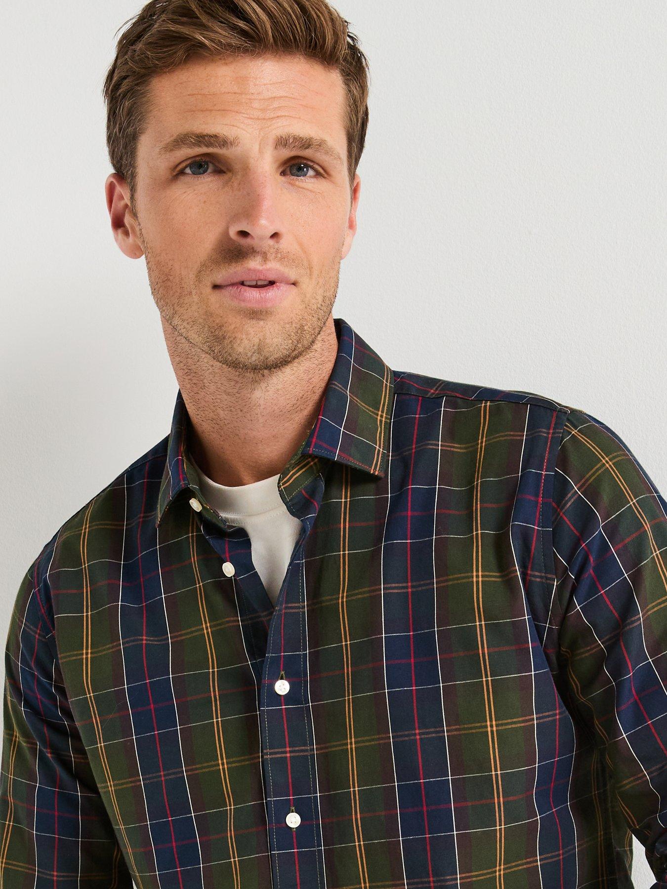 barbour-kenton-checked-tailored-fit-shirt--navy
