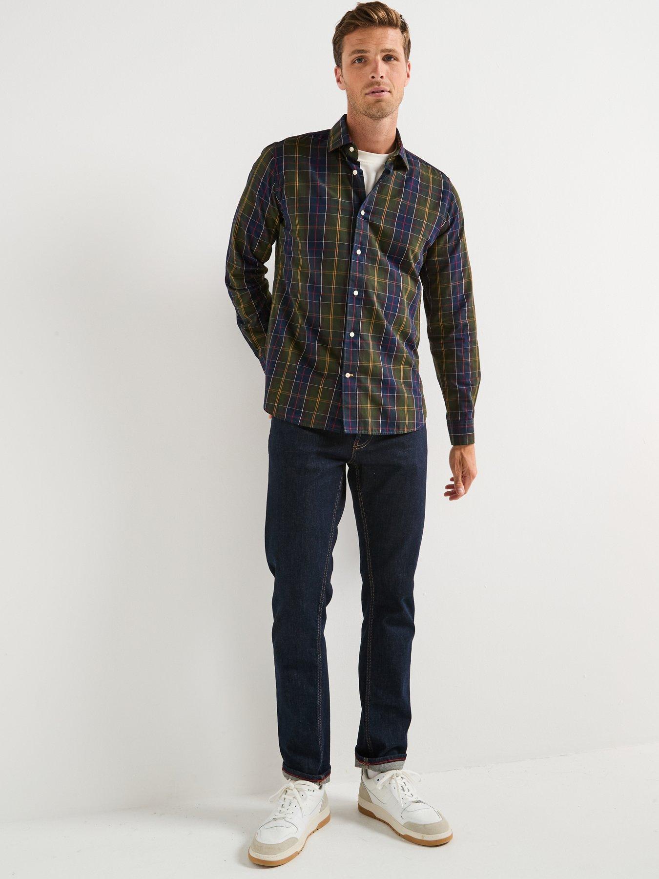 barbour-kenton-checked-tailored-fit-shirt--navyback