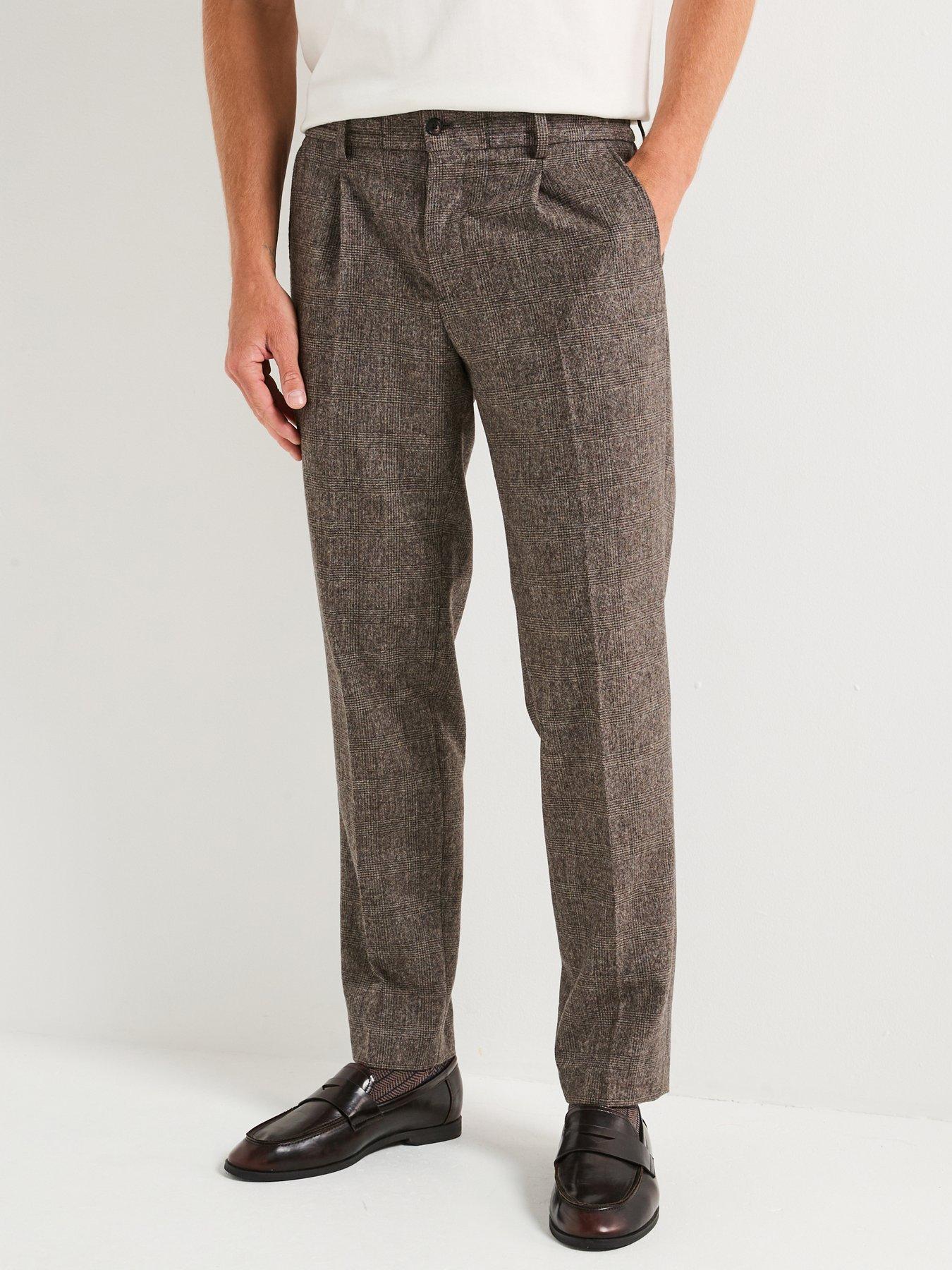 barbour-kensington-check-trousers-brown