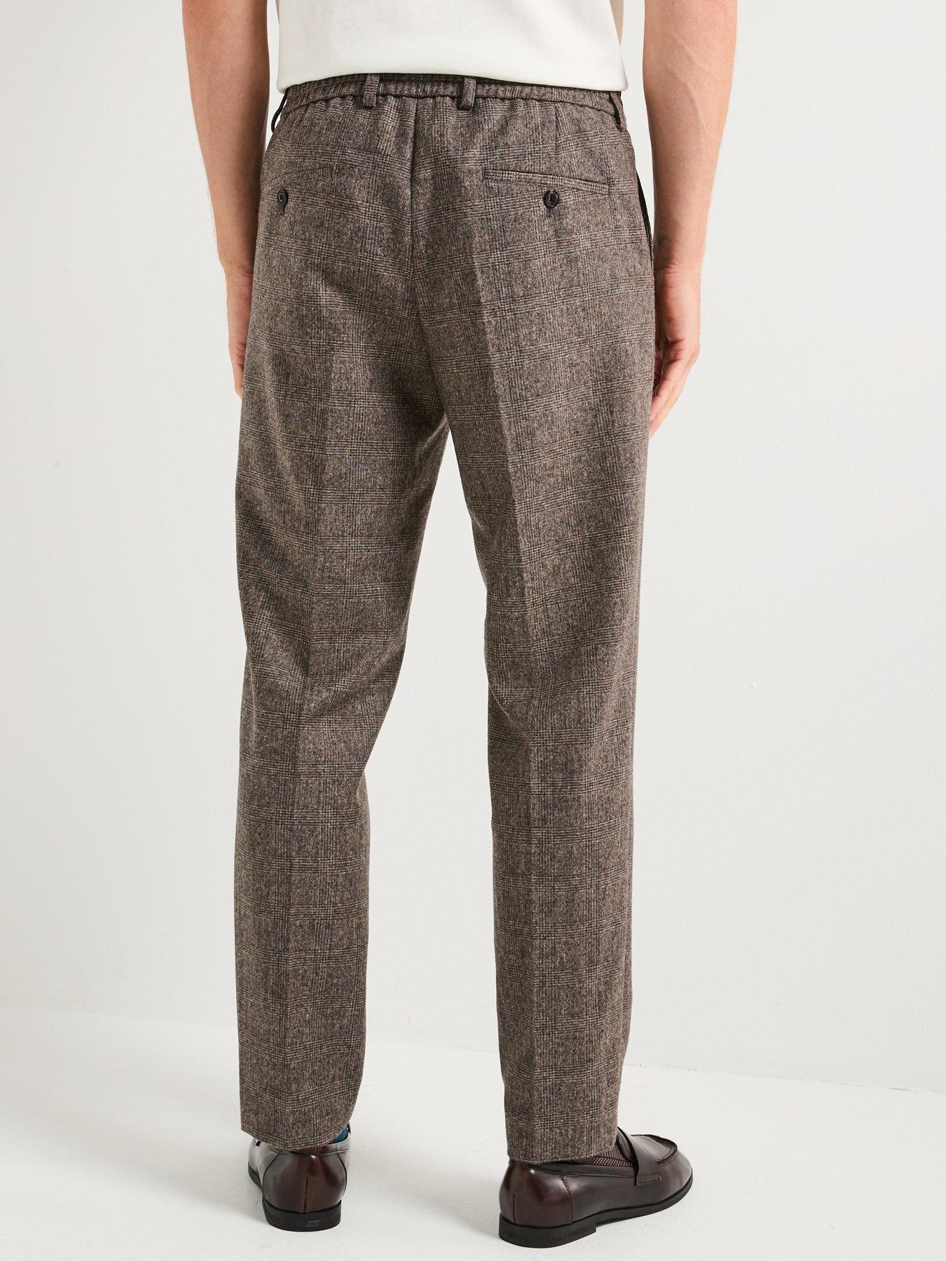 barbour-kensington-check-trousers-brownstillFront
