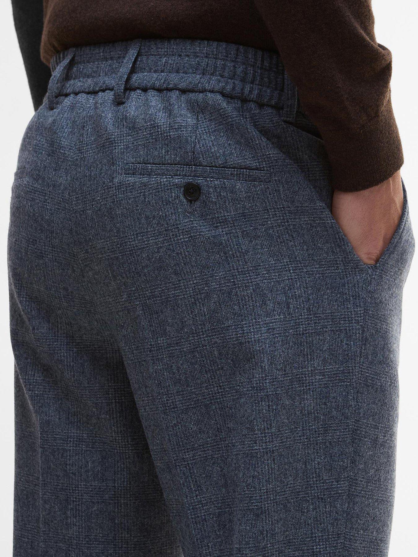 barbour-kensington-check-trousers--navydetail