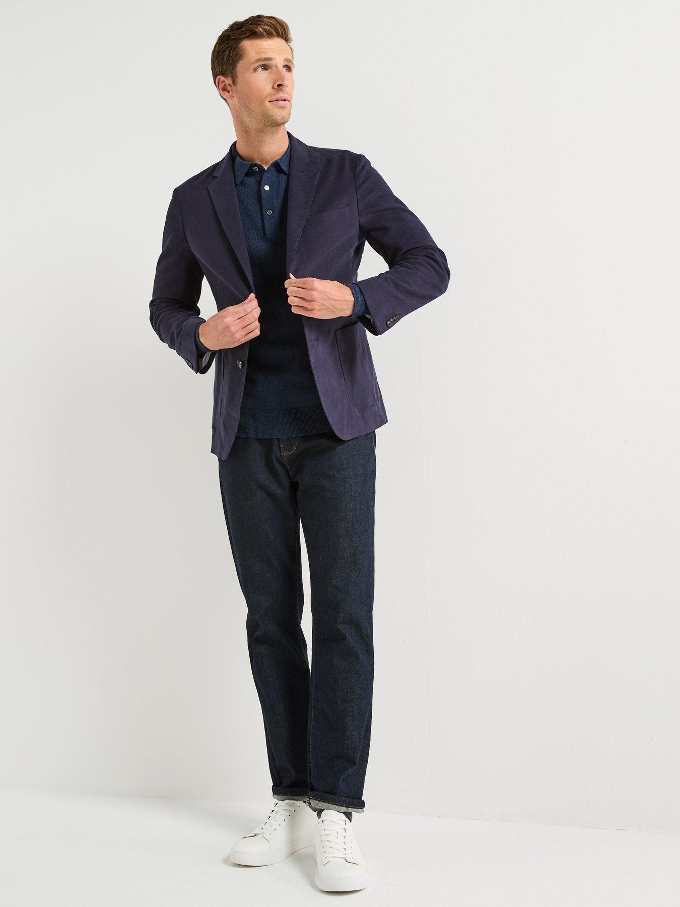 Image 3 of 6 of Barbour Jennings Moleskin Blazer - Navy