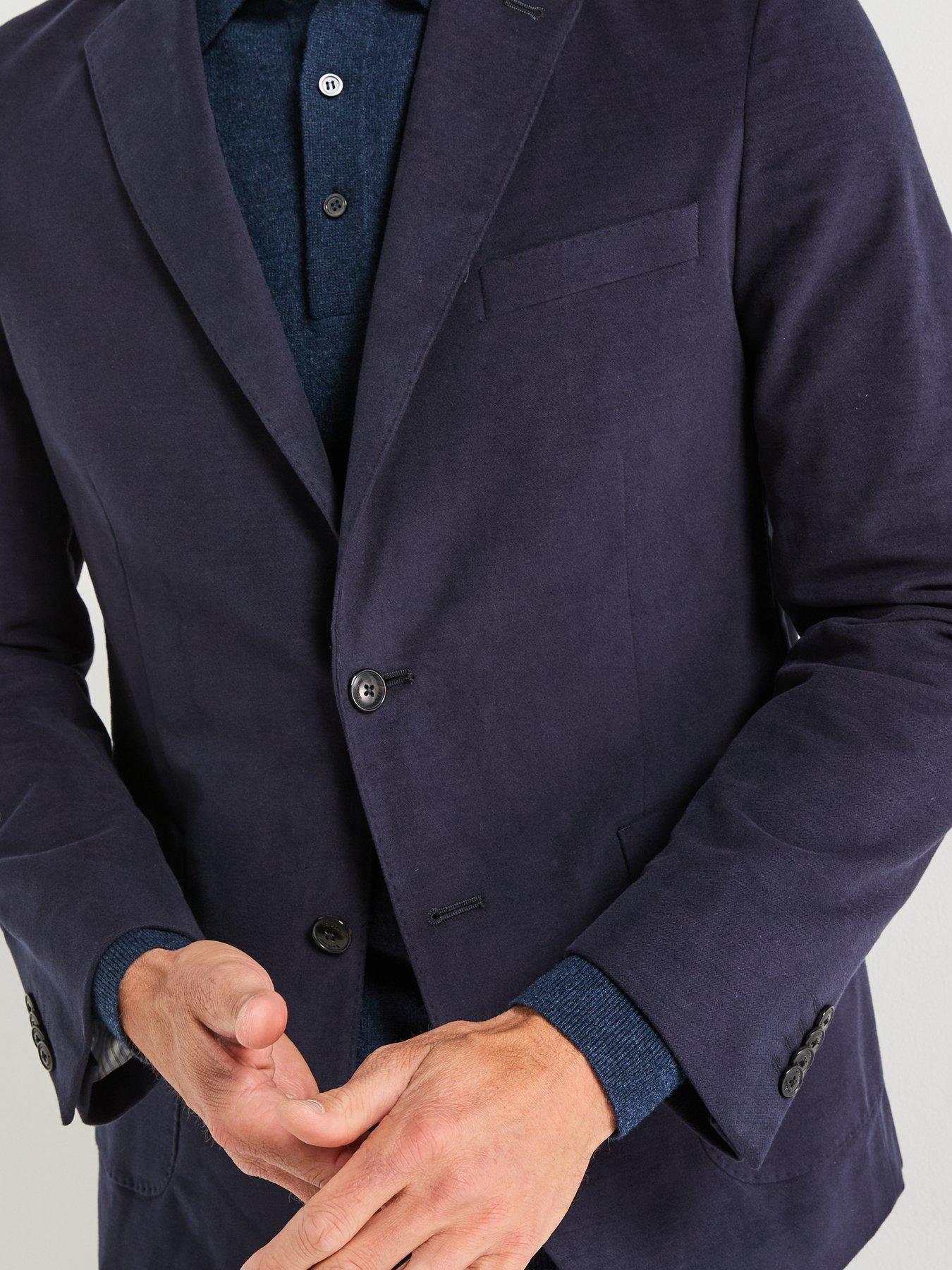 Image 5 of 6 of Barbour Jennings Moleskin Blazer - Navy