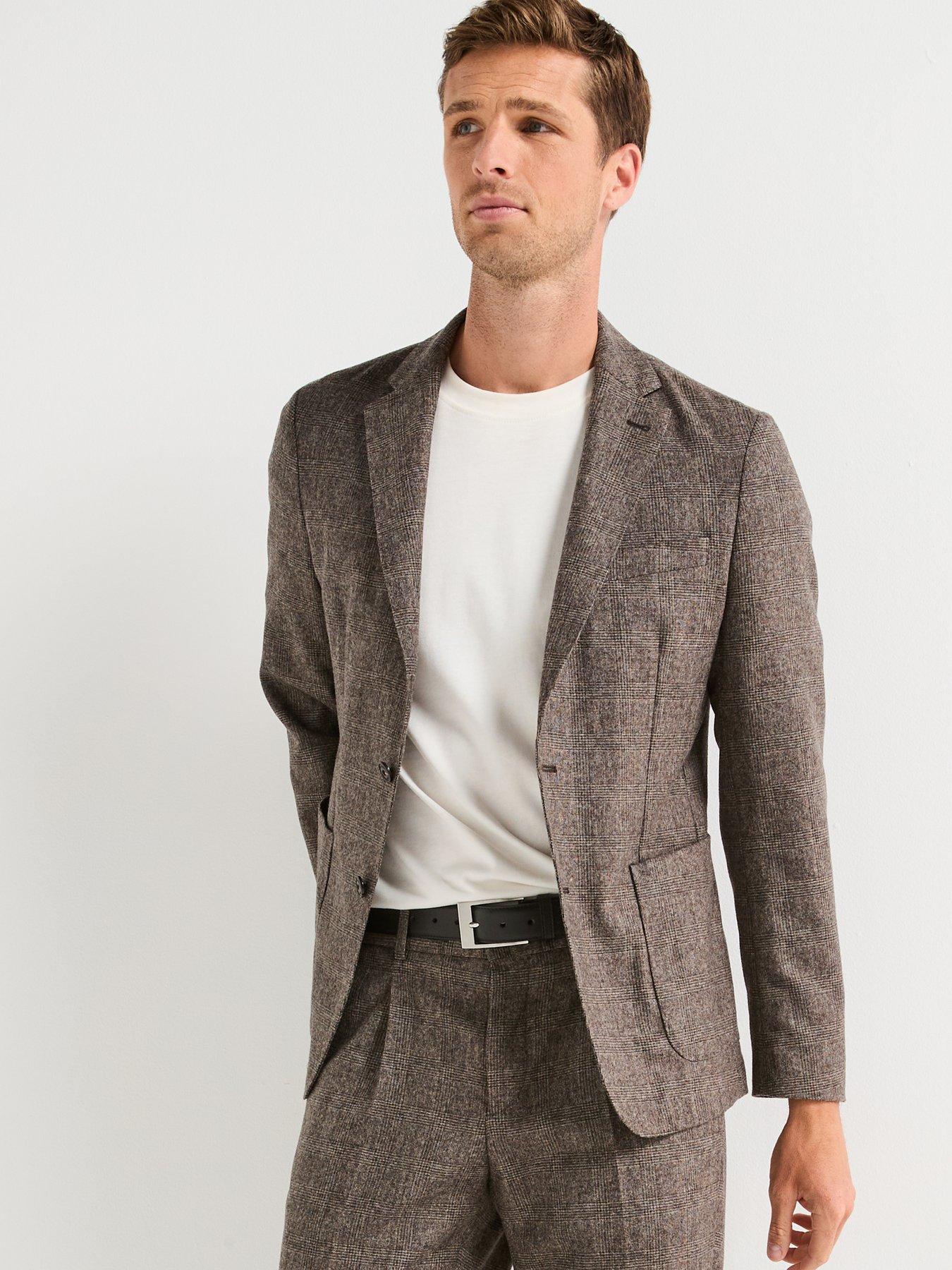 barbour-kensington-check-single-breasted-modern-blazer-brownoutfit