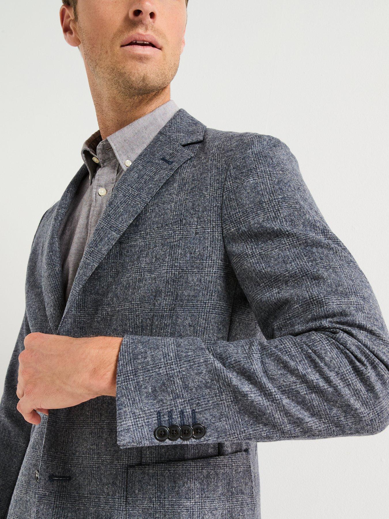 barbour-kensington-check-single-breasted-modern-blazer-navyoutfit