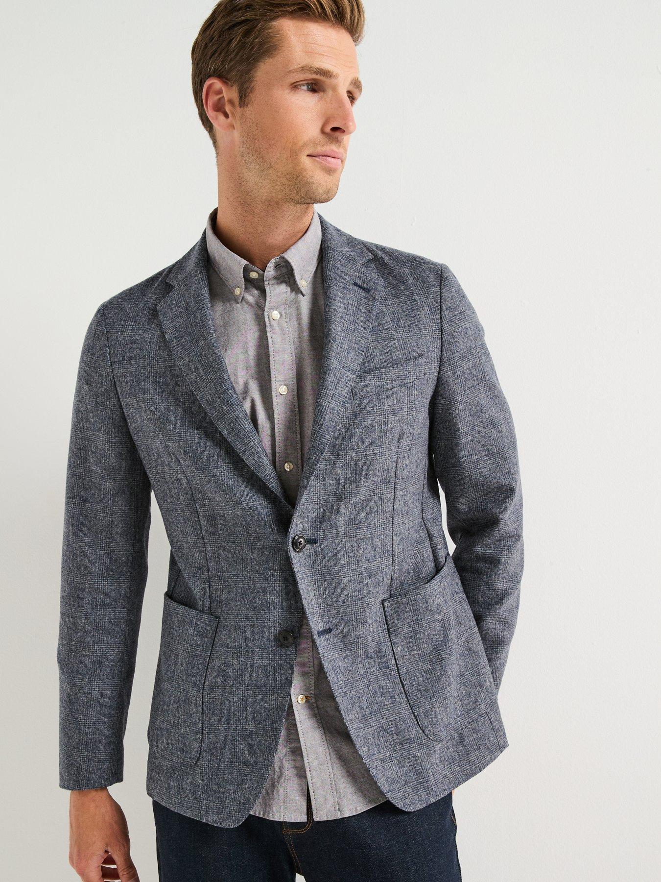 barbour-kensington-check-single-breasted-modern-blazer-navydetail
