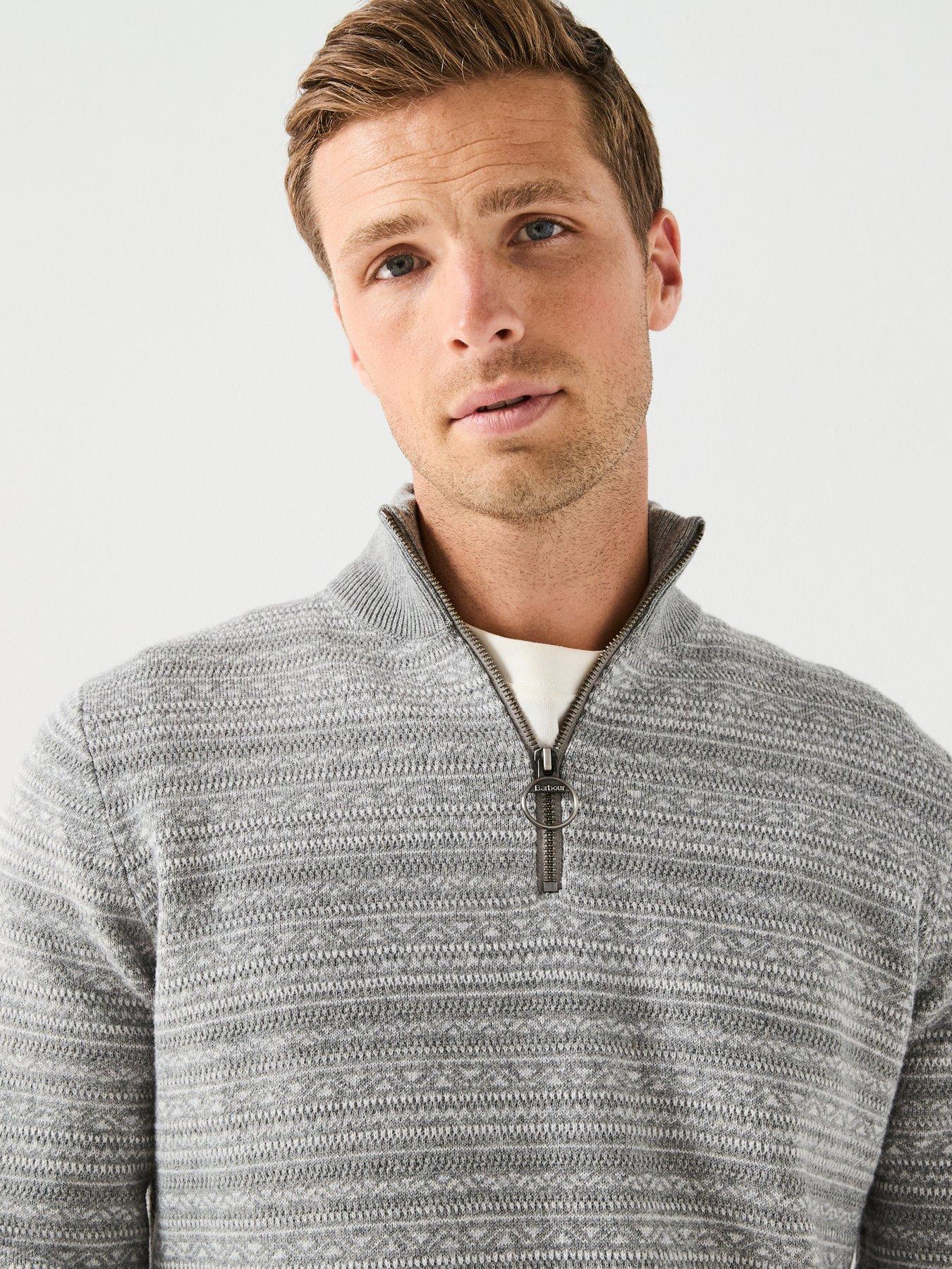 barbour-dartfield-half-zip-knitted-jumper--greyoutfit