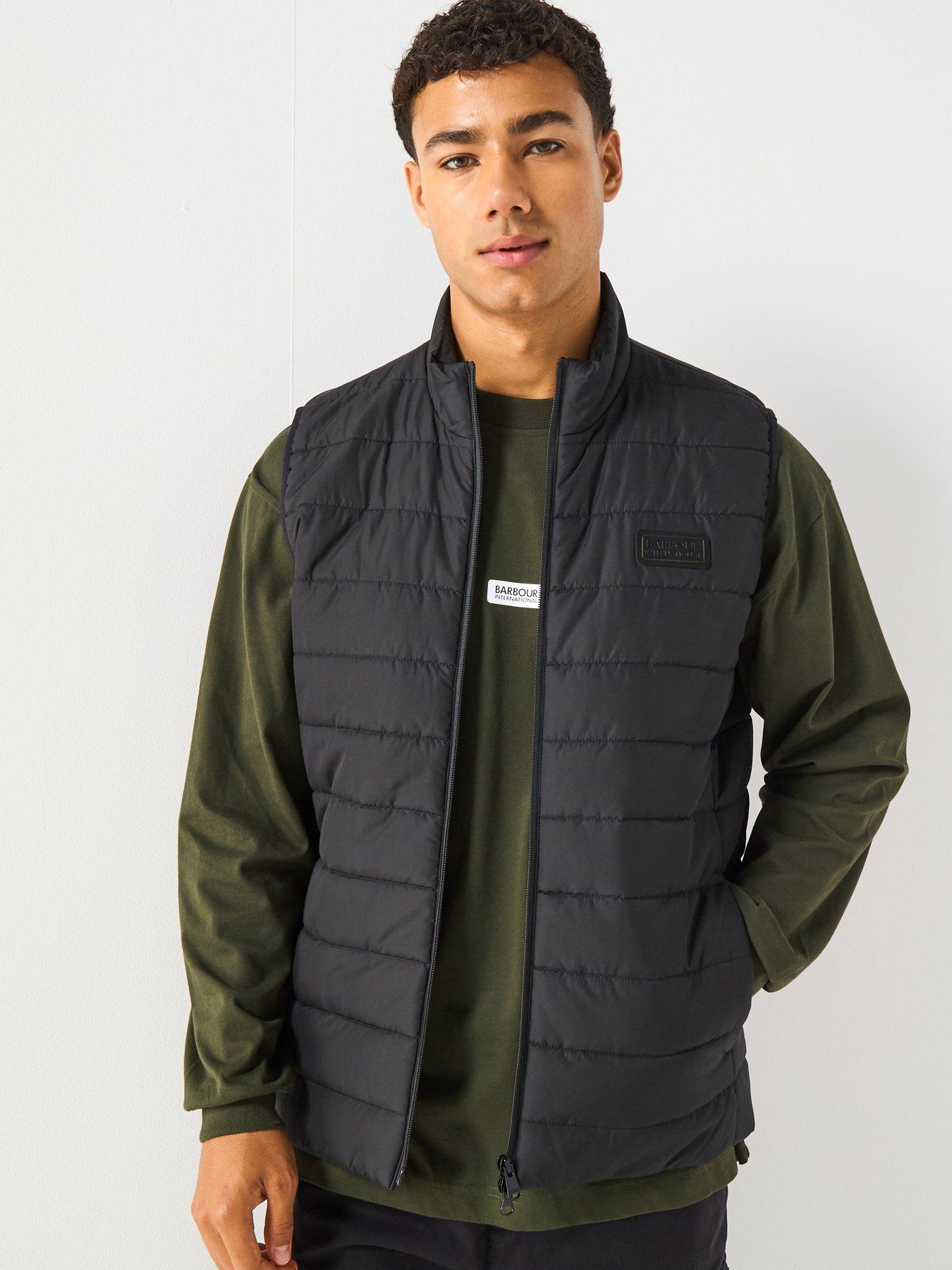 Barbour International Aldon Baffle Slim Fit Quilted Gilet - Black