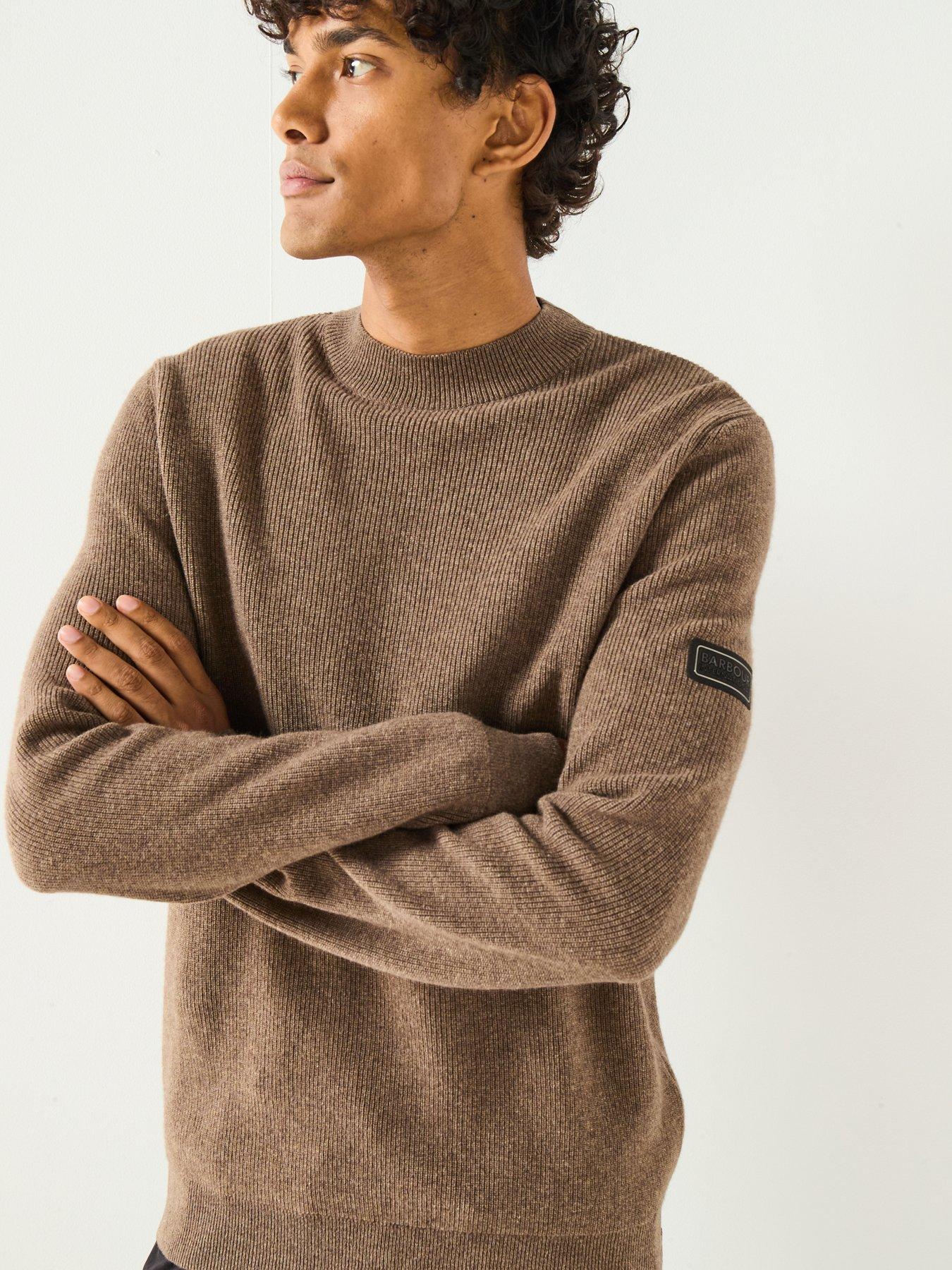 Barbour International Barbour International Crawley Crew Knitted Jumper-brown