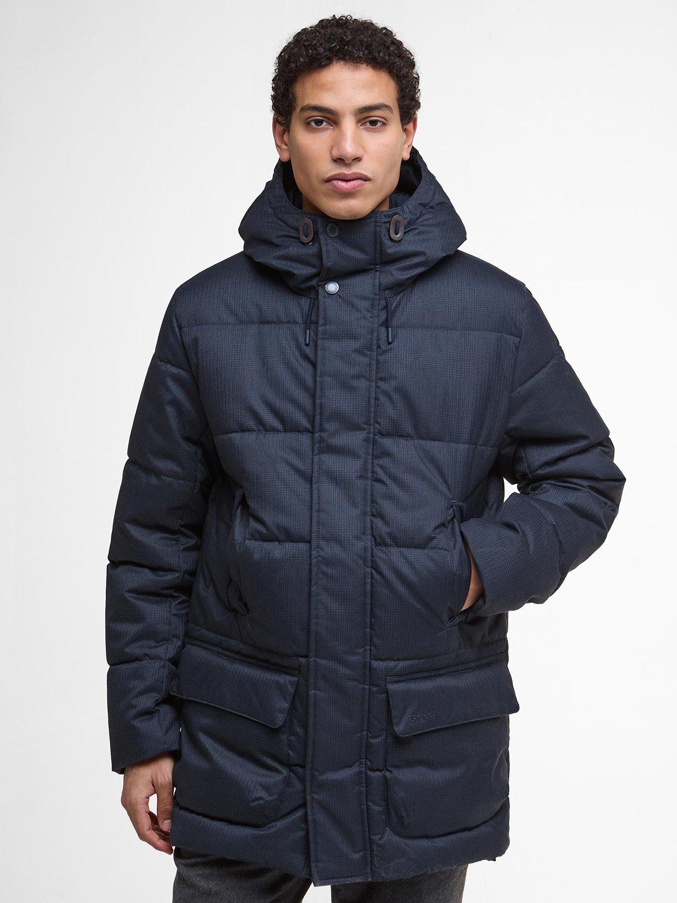 Image 1 of 6 of Barbour Winter Beaufort Waterproof Parka Coat- Navy