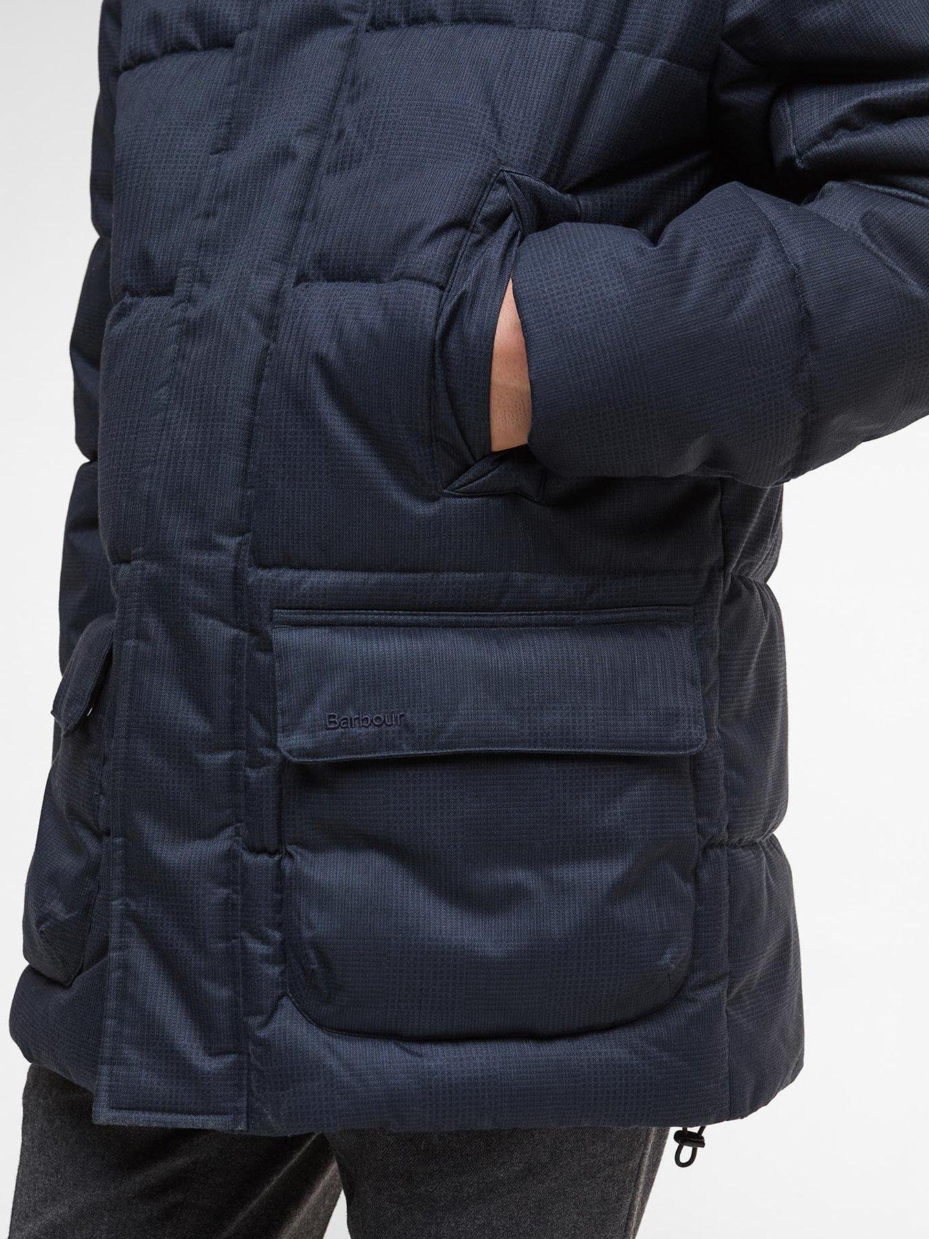 Image 5 of 6 of Barbour Winter Beaufort Waterproof Parka Coat- Navy