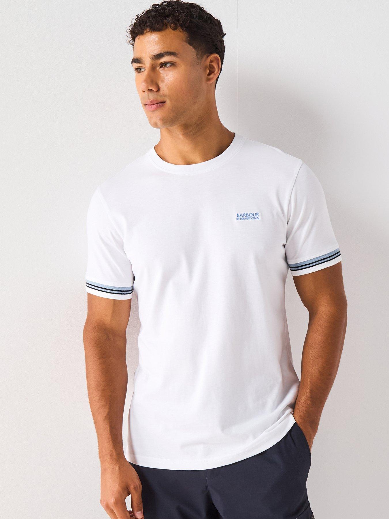 Barbour International Bruce Tipped Cuff T-Shirt - White
