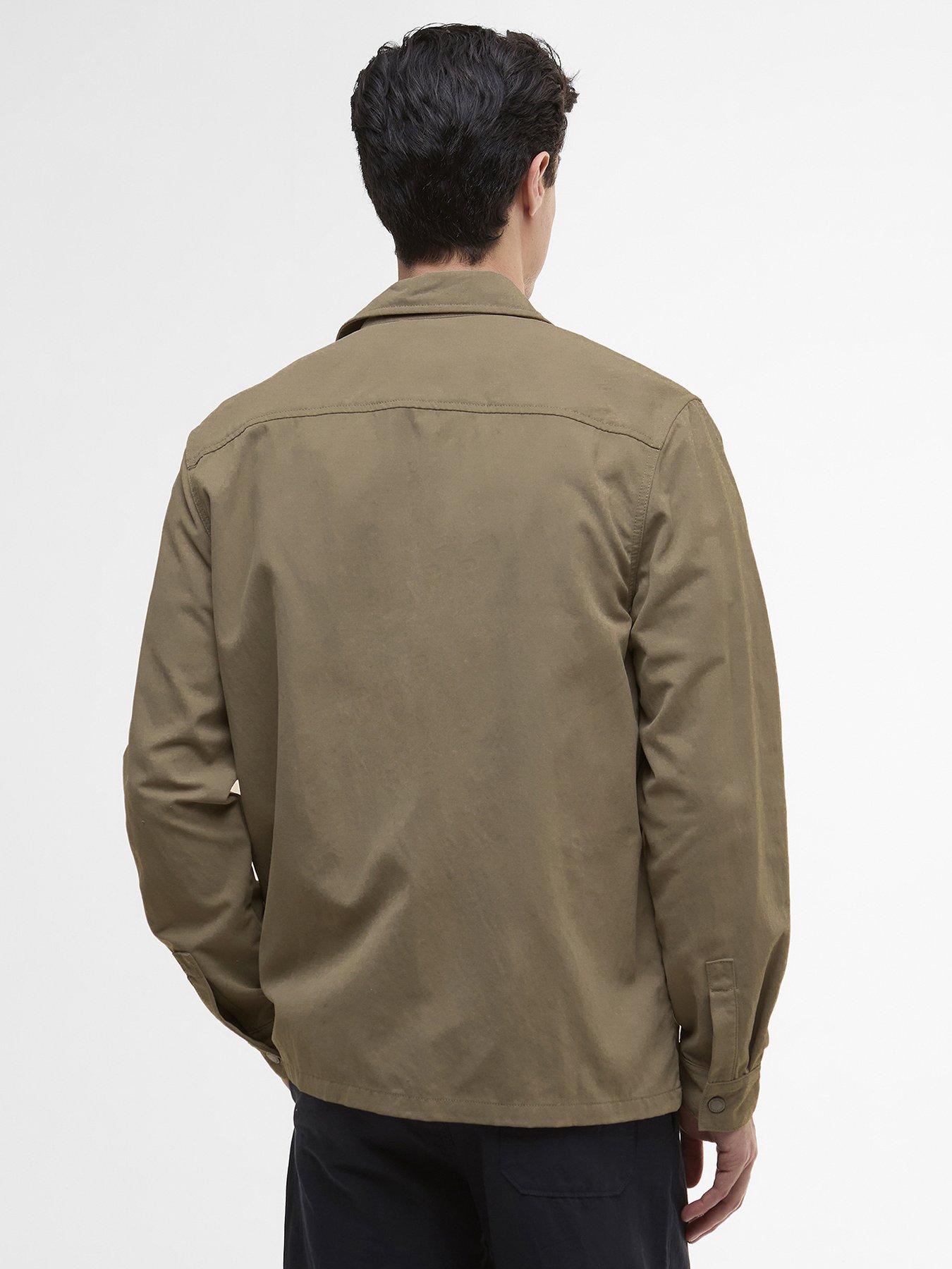 barbour-international-maze-peached-nylon-overshirt--khakistillFront
