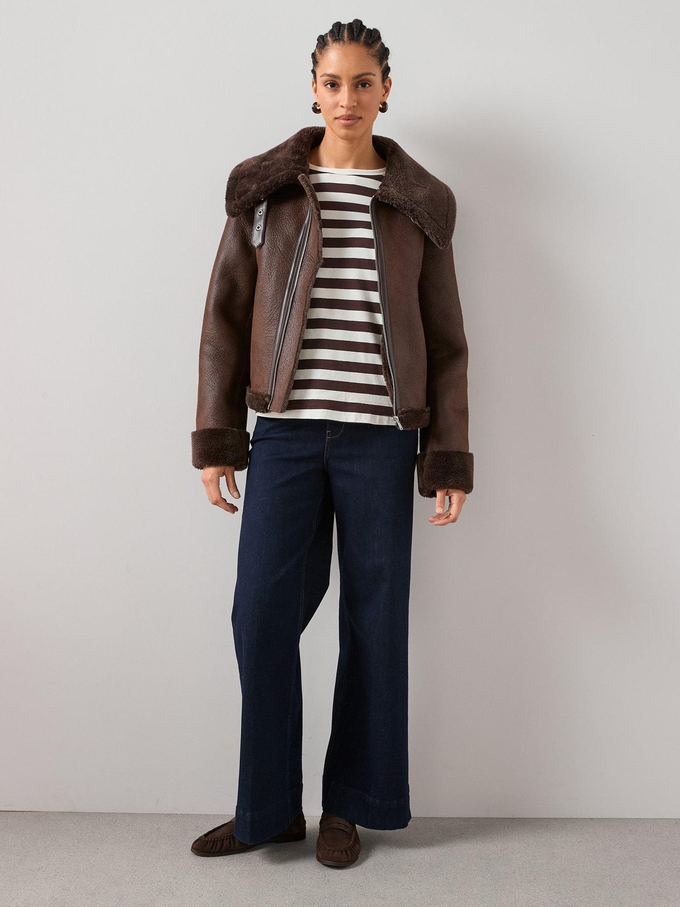 the-very-collection-long-sleeve-oversize-basic-stripe-tee-brownoutfit