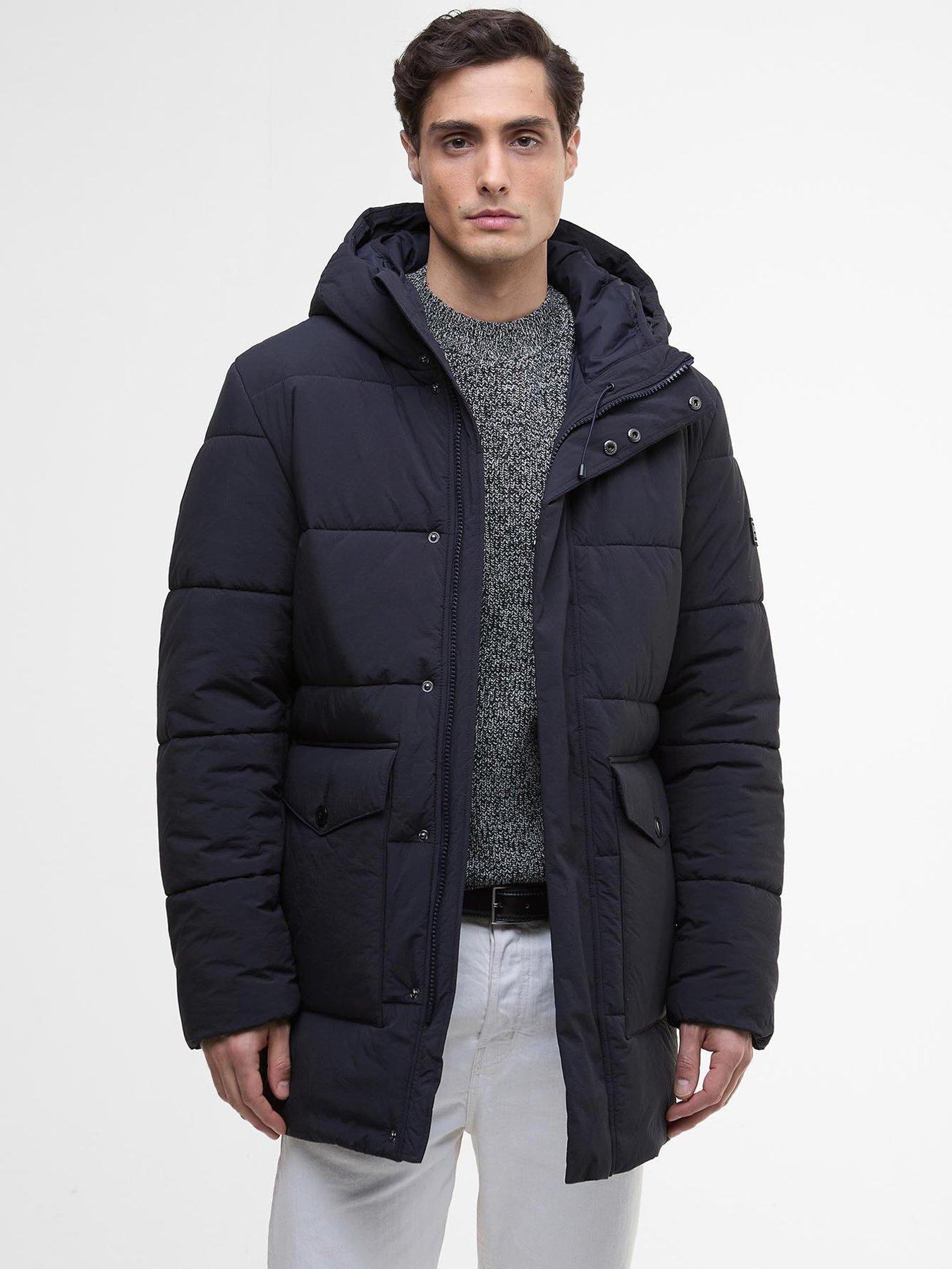Image 1 of 6 of Barbour International Sutley Baffle Hooded Jacket- Navy