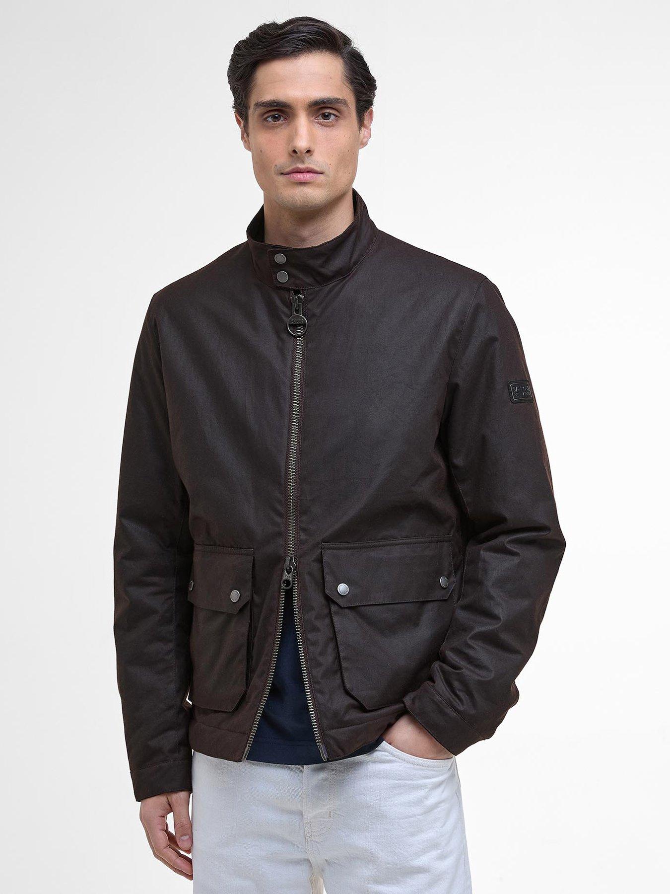 Barbour International Barbour International Lutlaw Harrington Wax Jacket - Black
